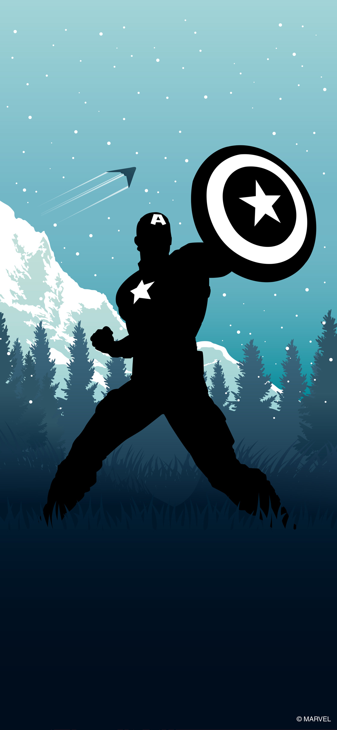 Captain America Minimal Marvel Wallpapers