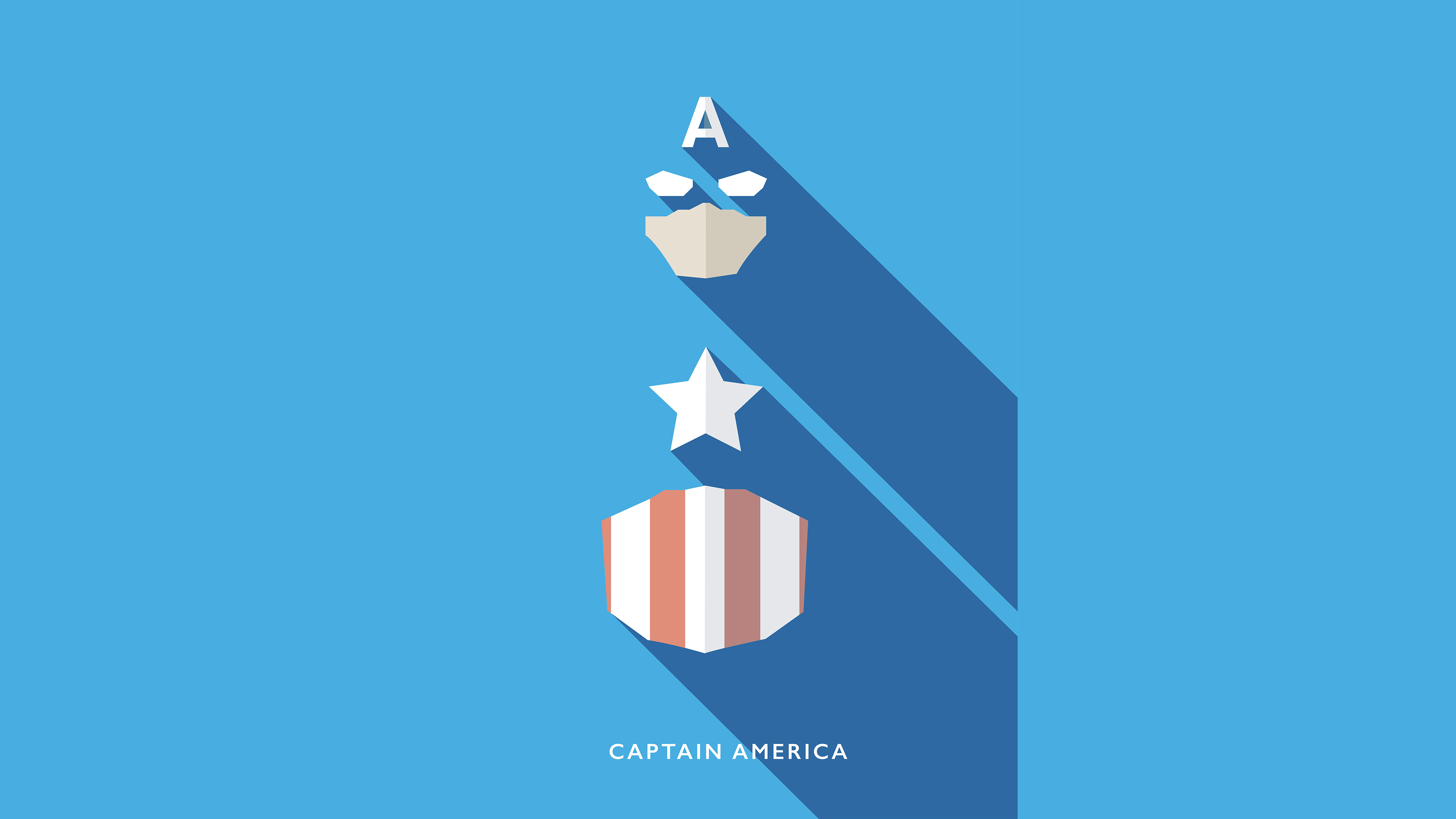 Captain America Minimal Marvel Wallpapers