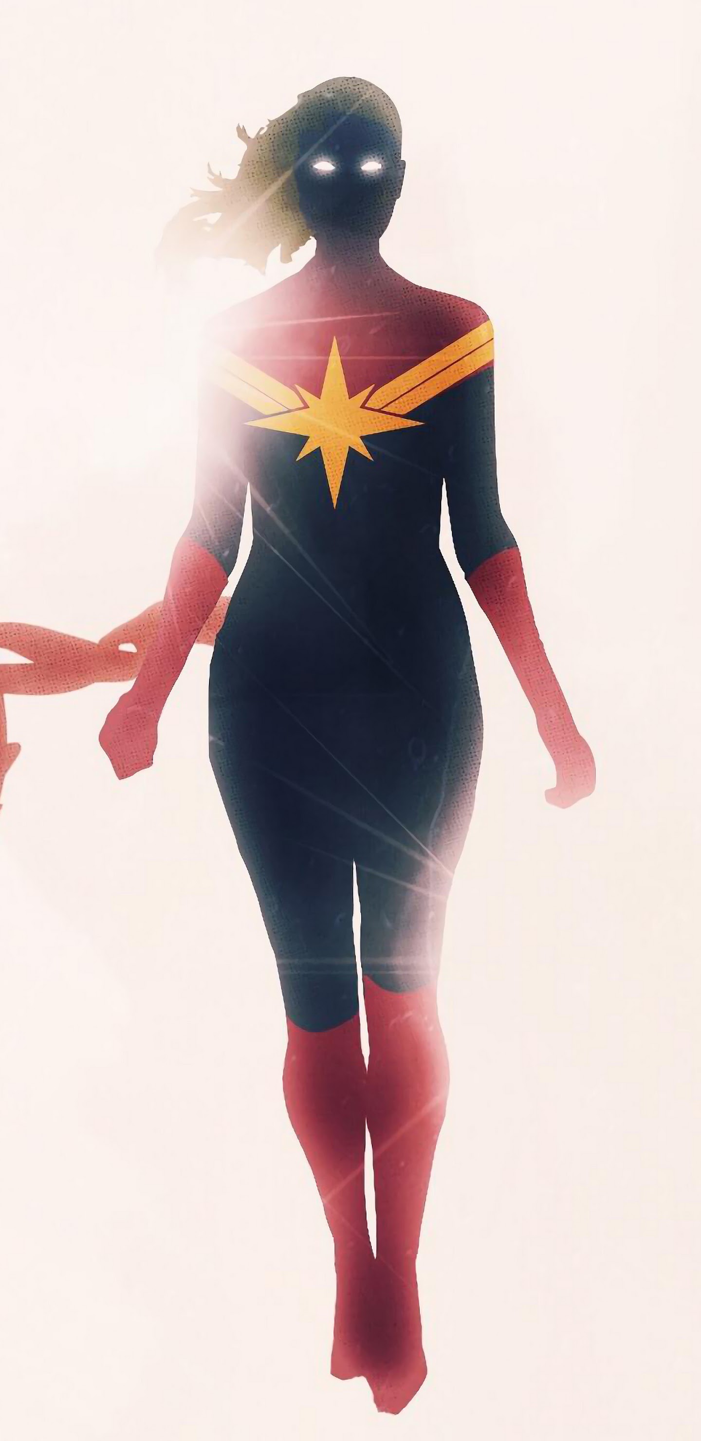 Captain Marvel 2019 Minimal Art Wallpapers