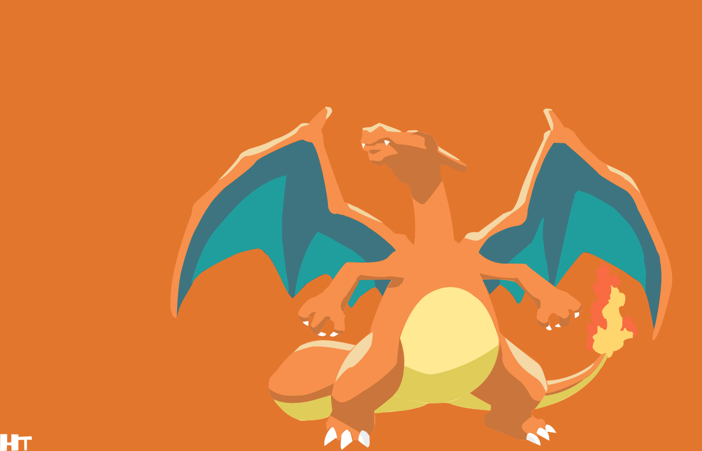 Charizard Minimalism Wallpapers