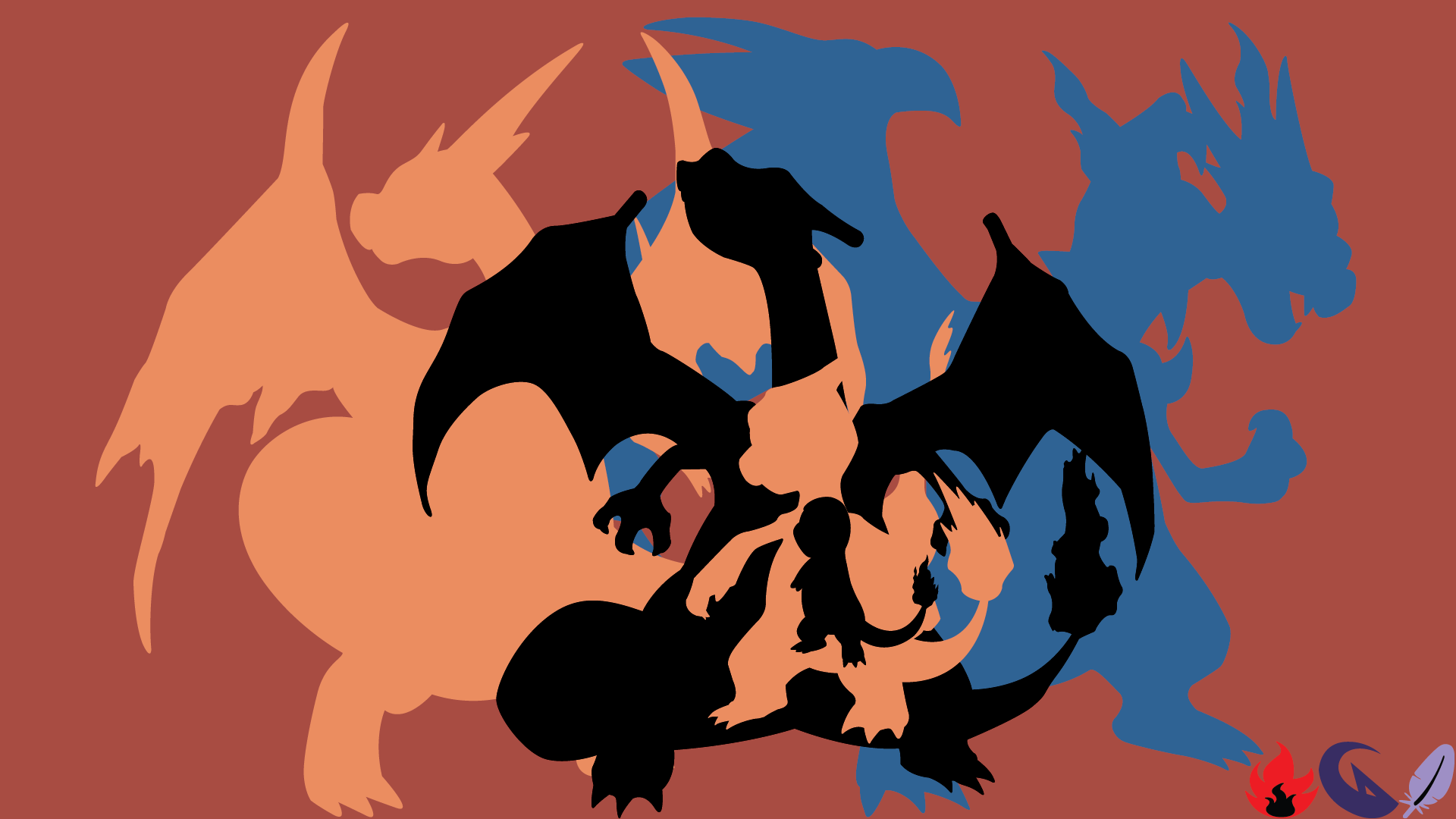 Charizard Minimalism Wallpapers