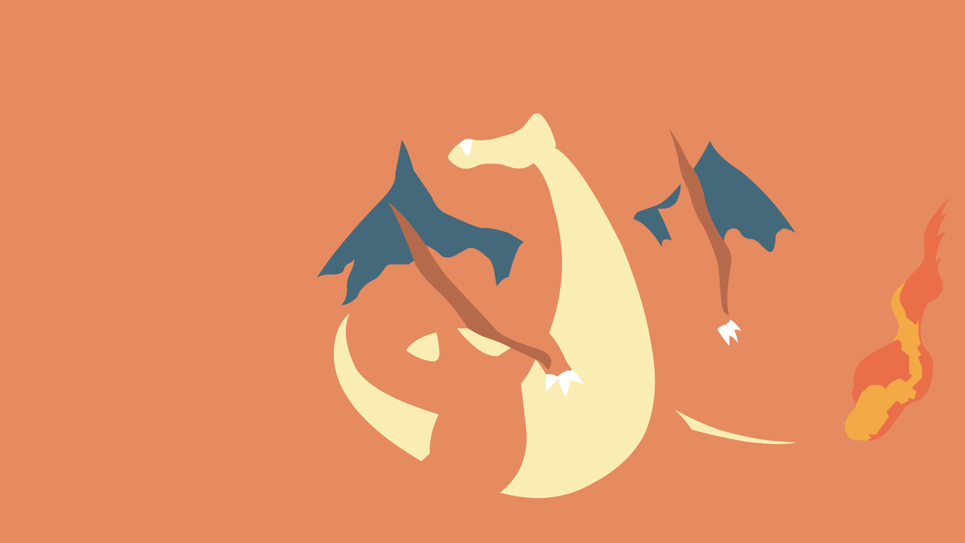 Charizard Minimalism Wallpapers