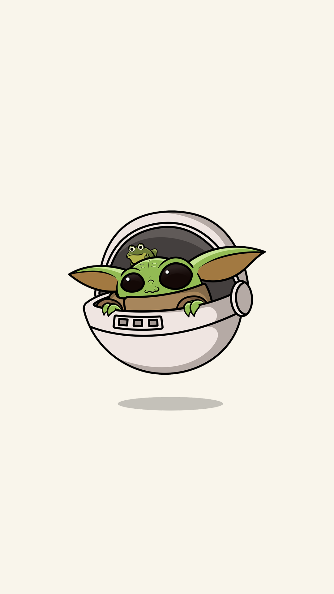 Cool Baby Yoda Minimalist Wallpapers