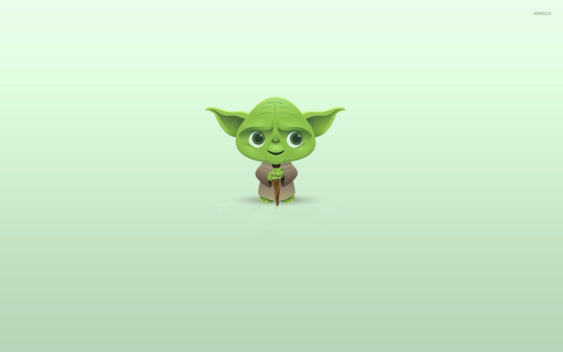 Cool Baby Yoda Minimalist Wallpapers