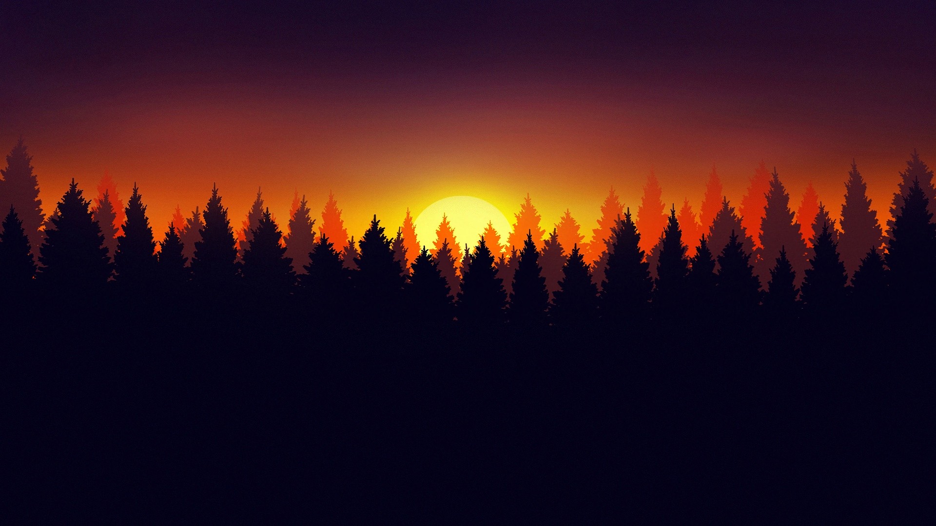 Dark Hd Minimal Forest Wallpapers