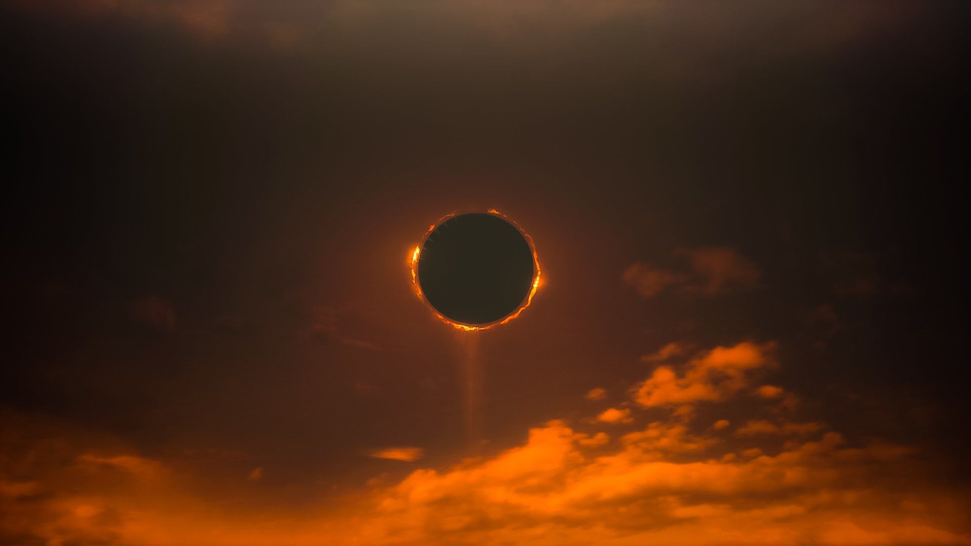 Dark Sun Minimal Wallpapers