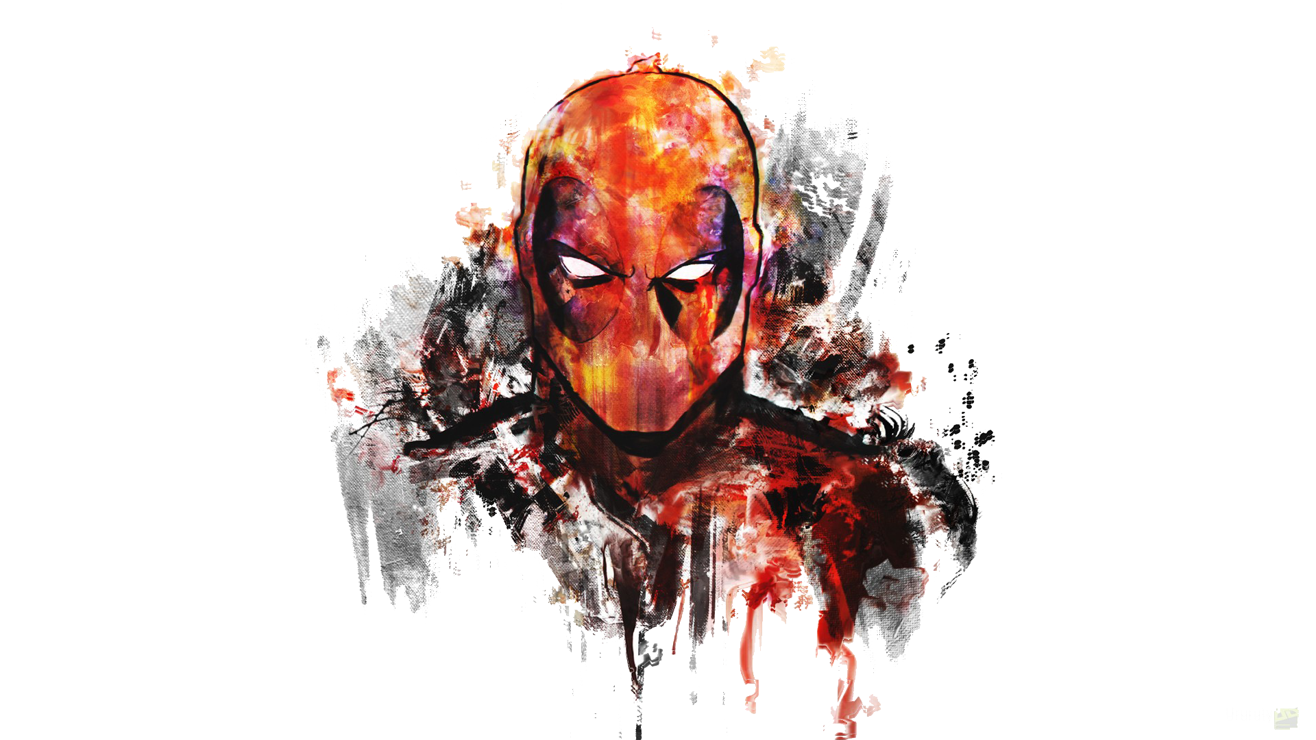 Deadpool Flat Digital Art Wallpapers