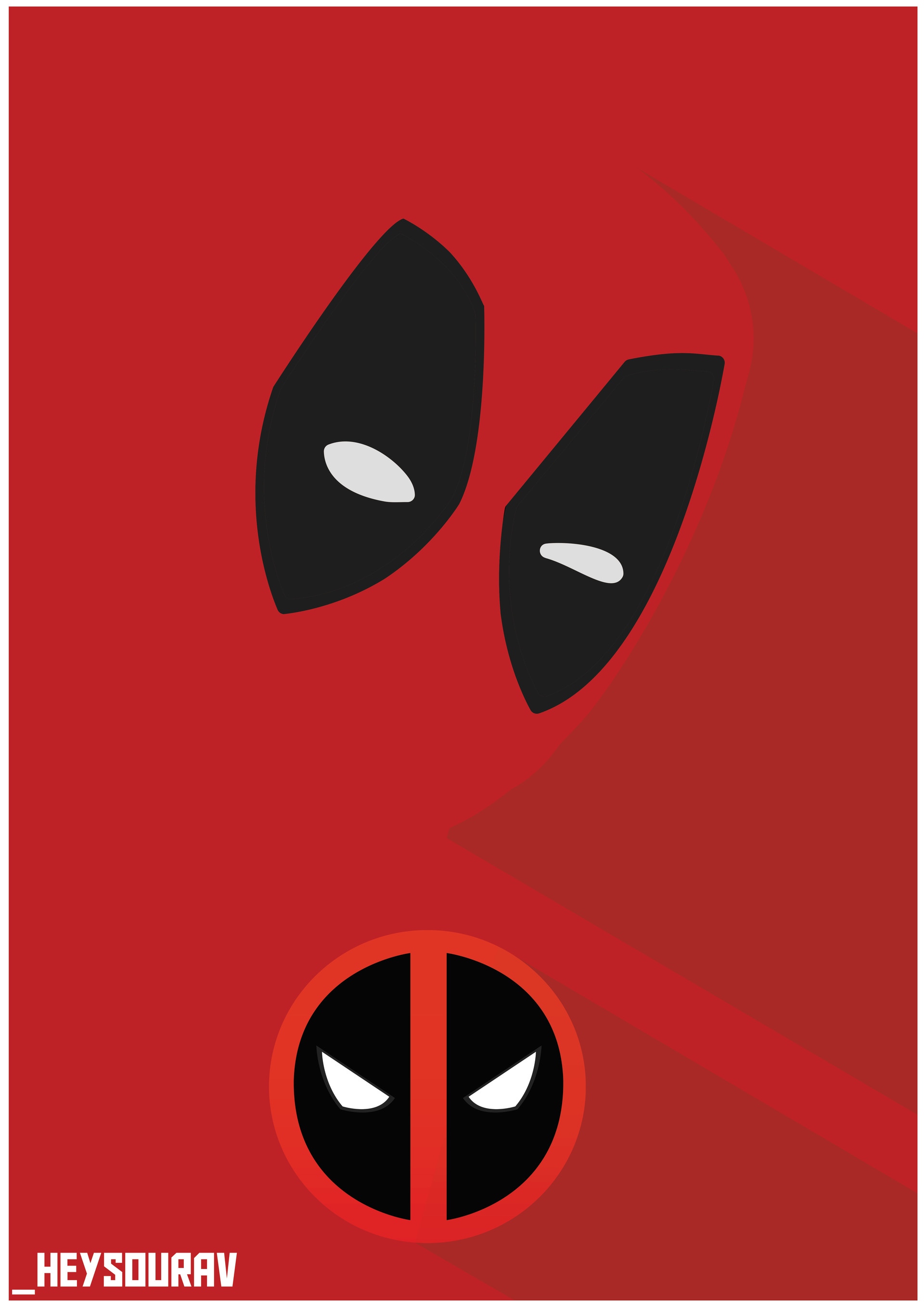 Deadpool Flat Digital Art Wallpapers