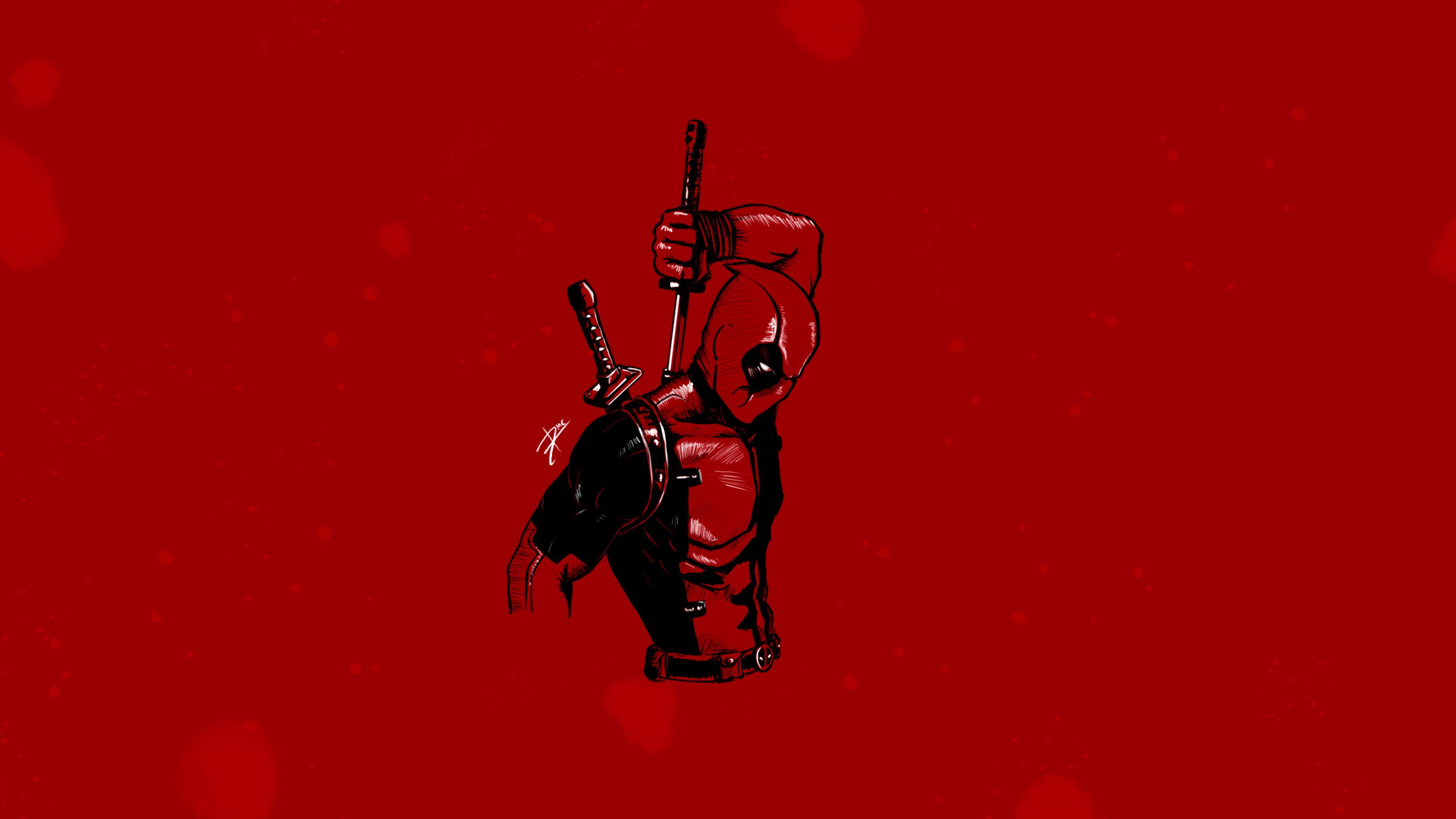 Deadpool Mask Minimalist Wallpapers