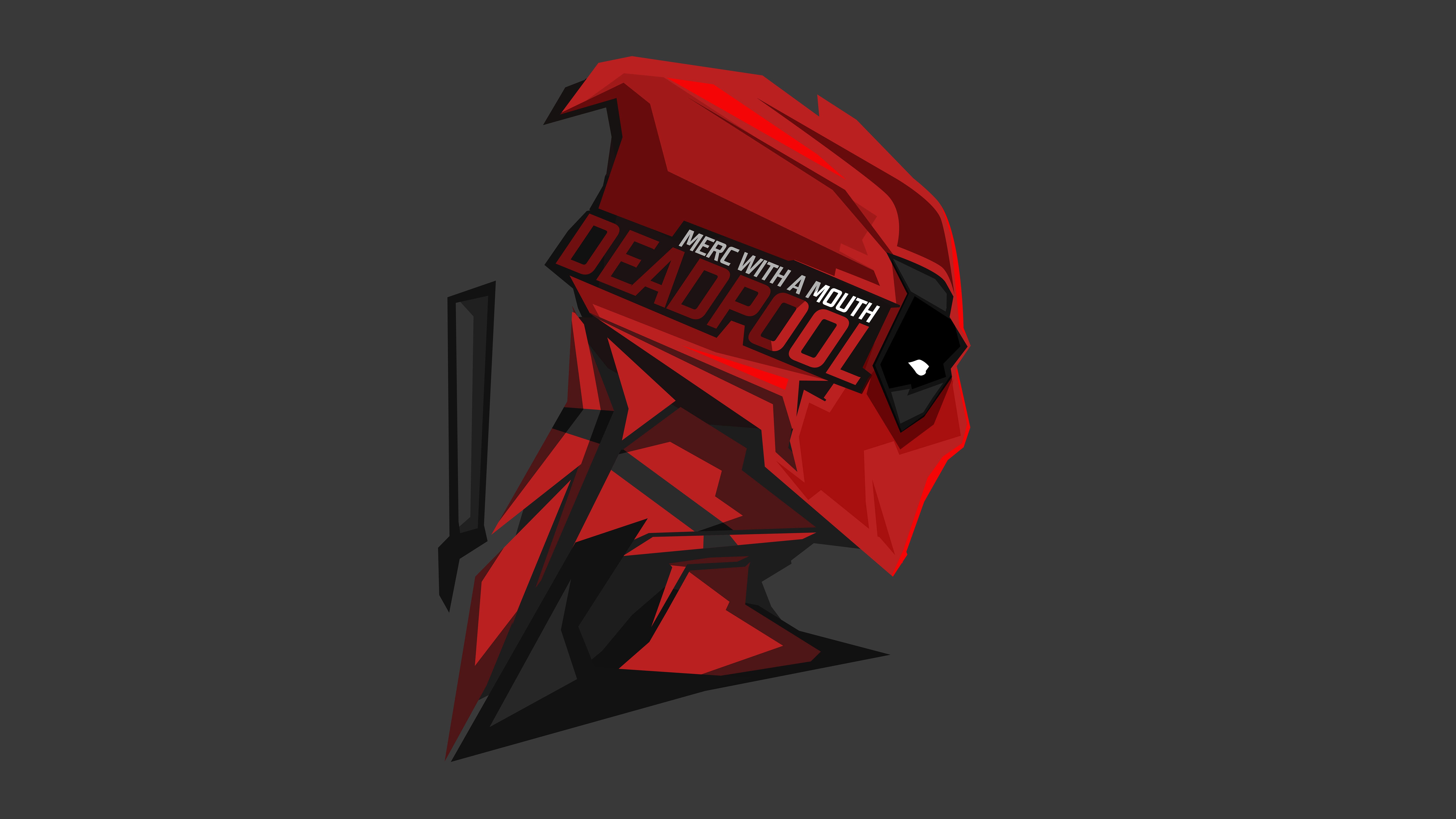 Deadpool Mask Minimalist Wallpapers