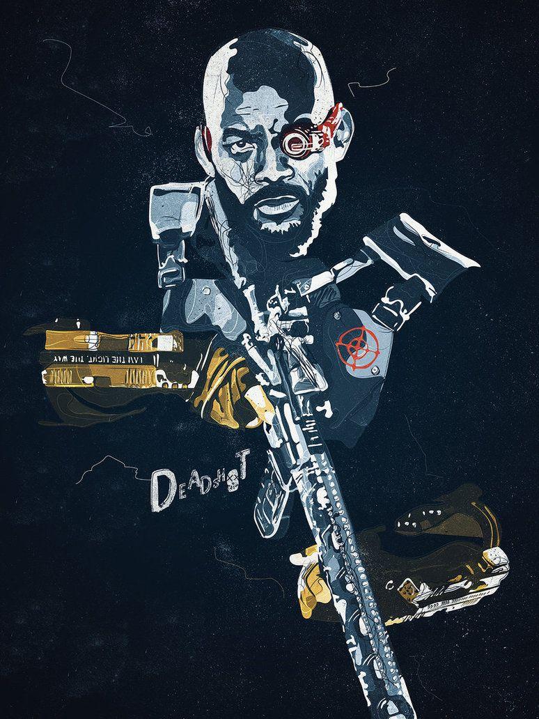 Deadshot Face Minimal Wallpapers