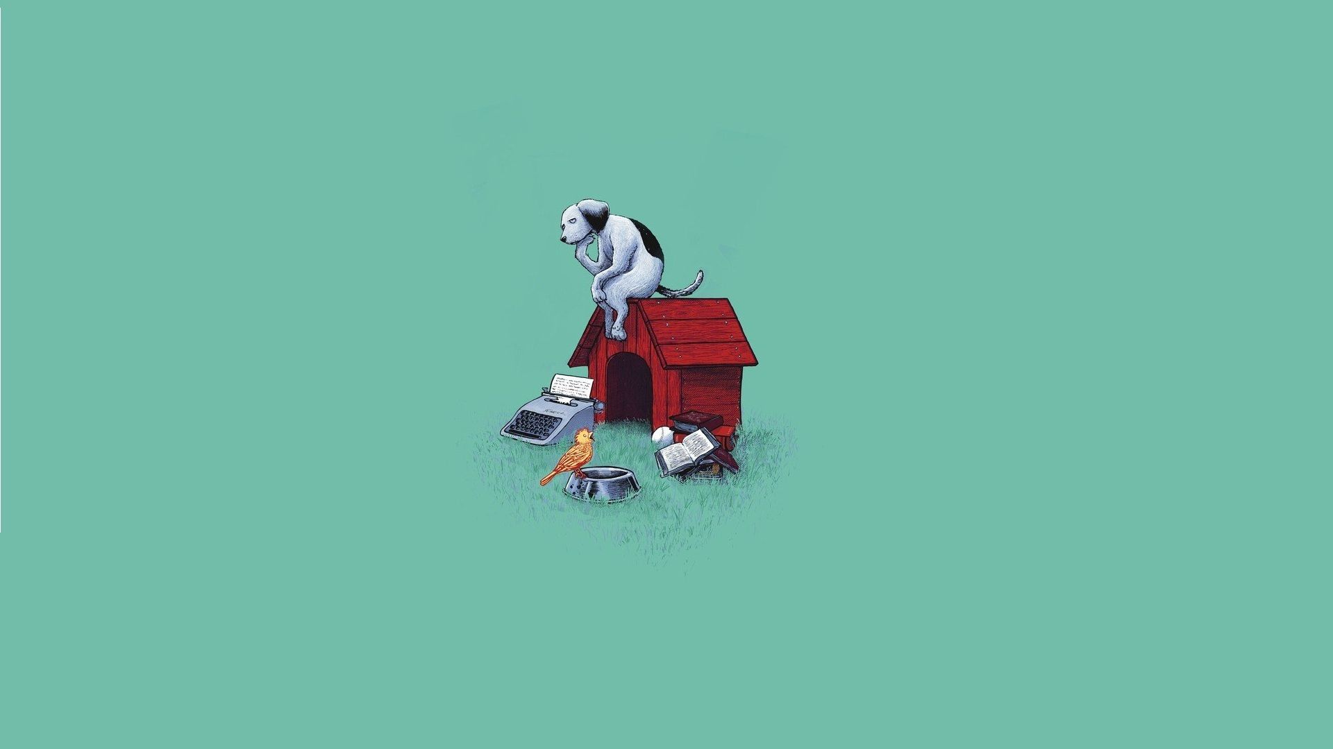 Dog Minimalism Wallpapers