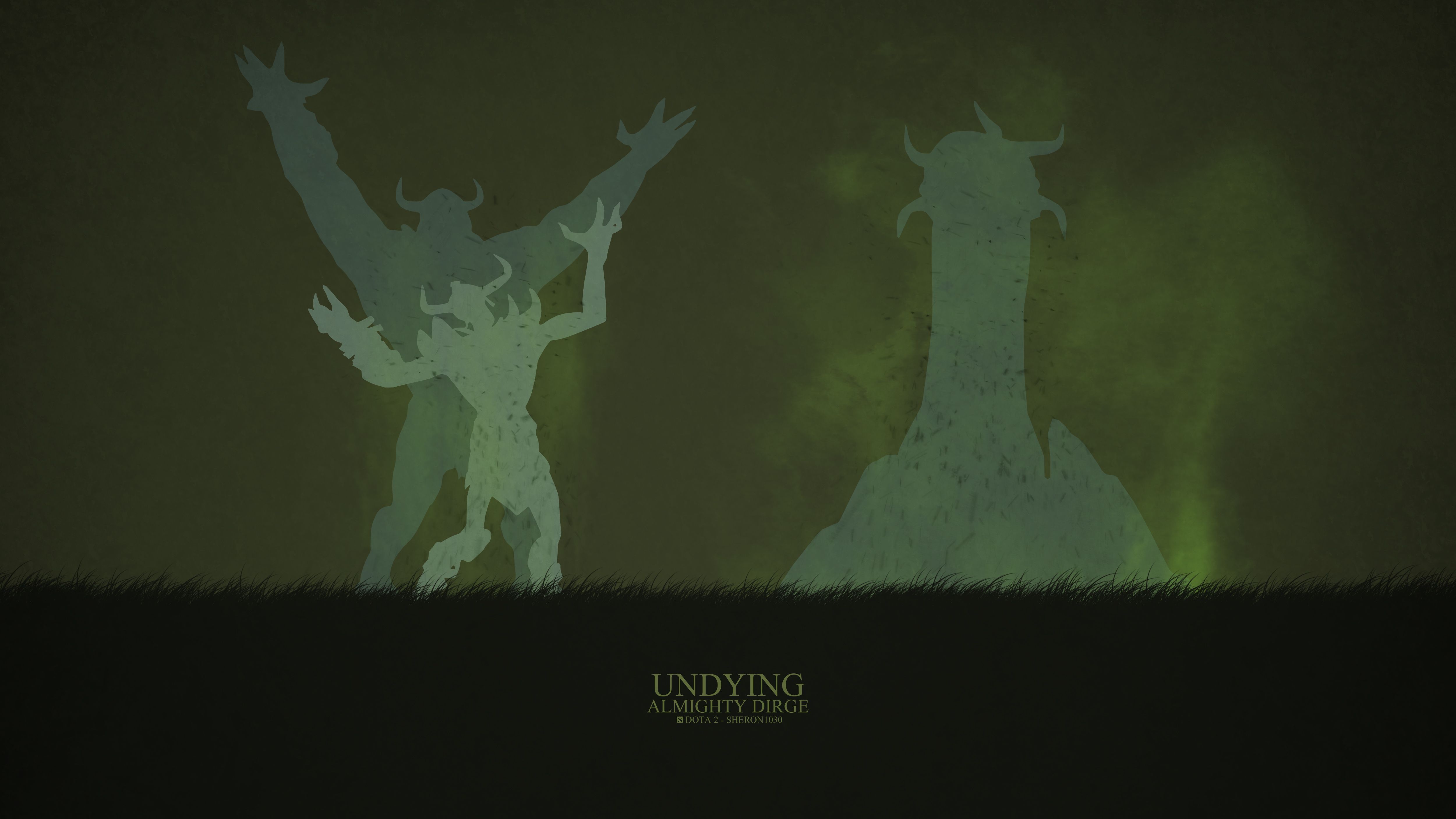 Dota 2 Cthulhu Minimalism Wallpapers