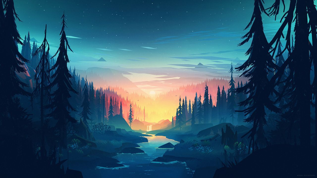 Forest Minimal Wallpapers