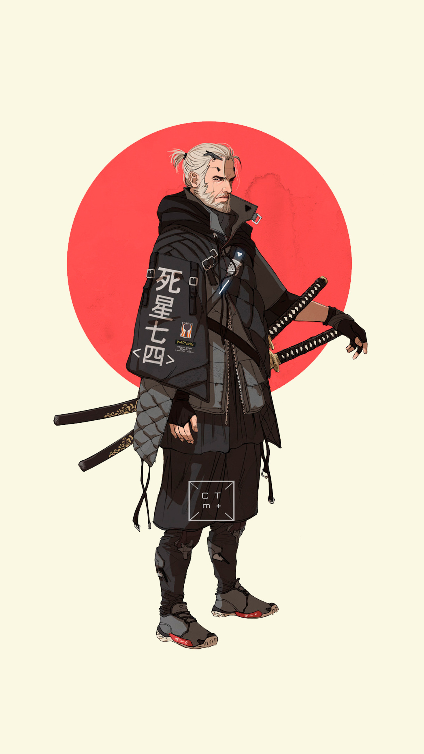 Geralt Of Rivia The Witcher Cartoon Minimal Wallpapers