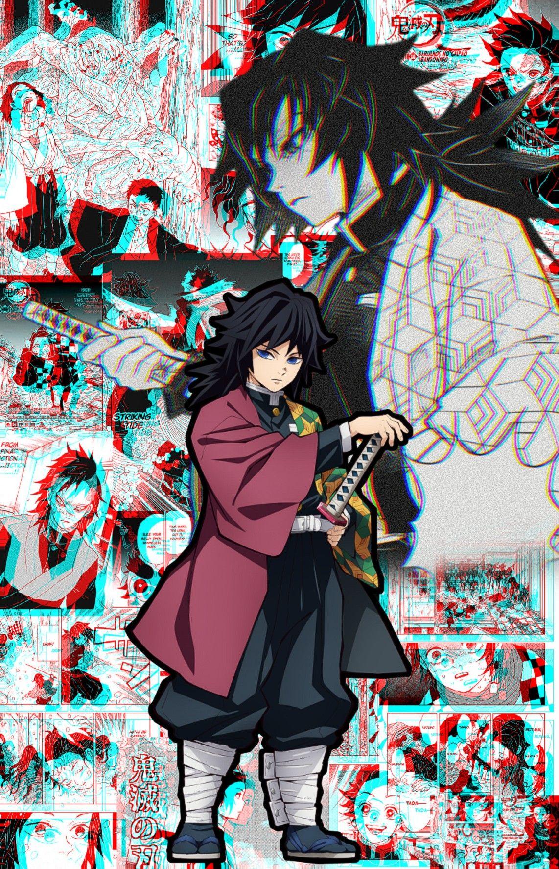 Giyuu Tomioka Kimetsu No Yaiba Minimal Wallpapers