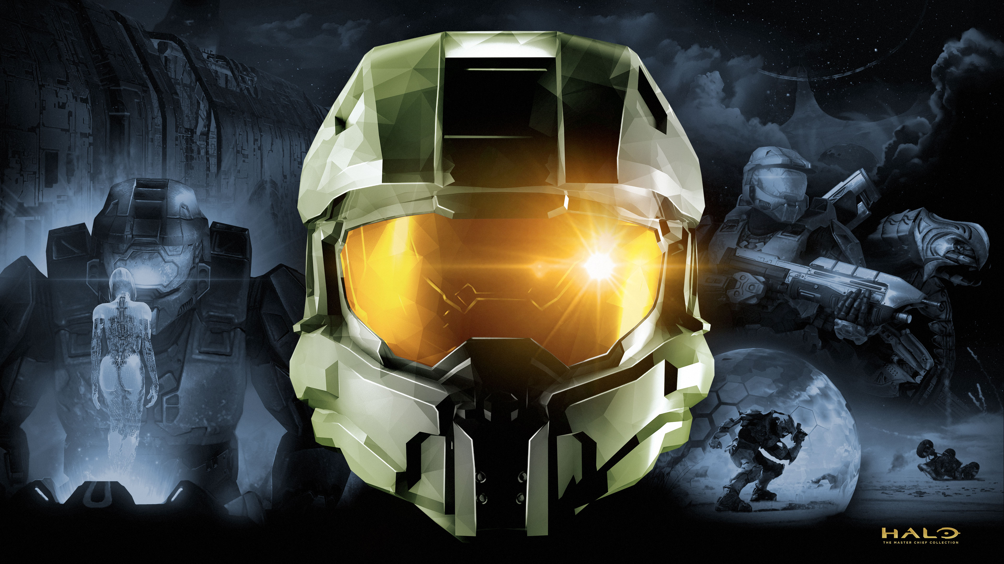 Halo Master Chief Gaming 4K Minimal Wallpapers