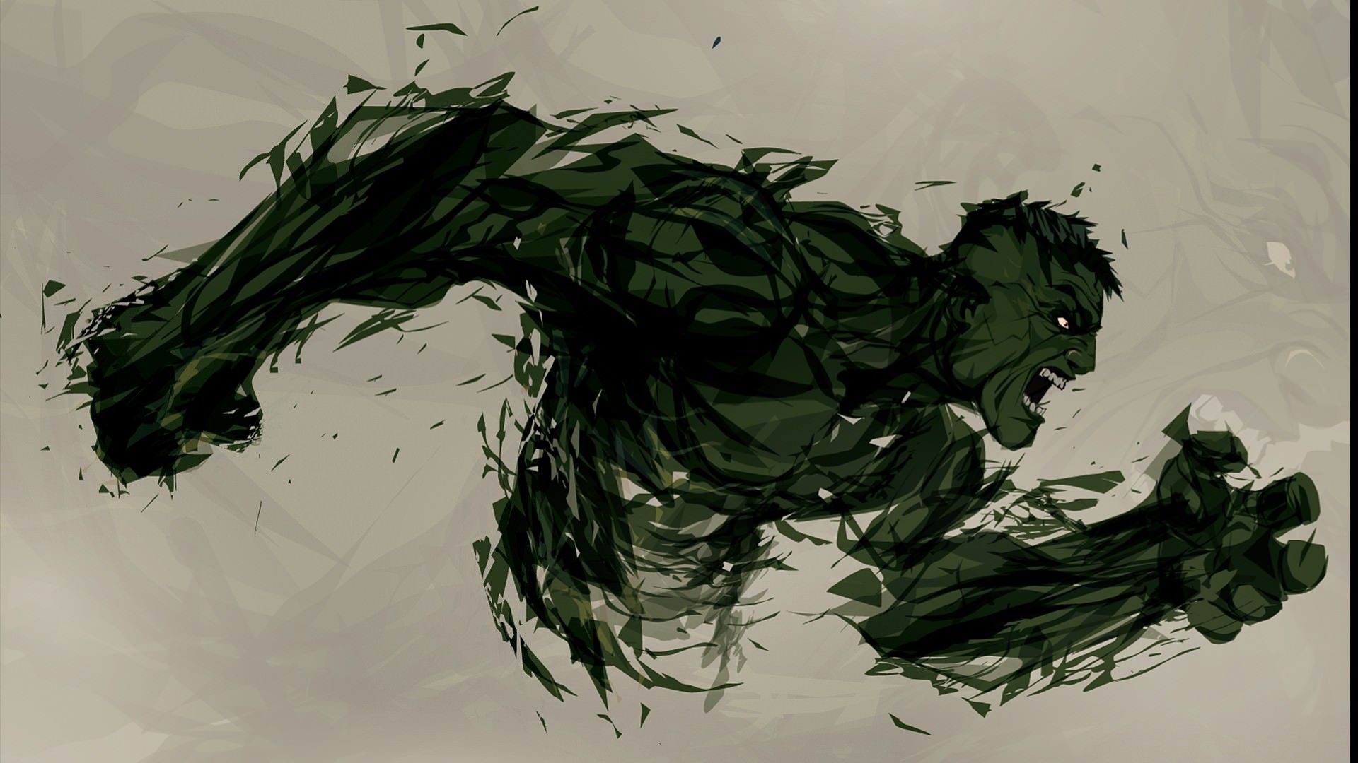 Hulk 4K Minimal Art Wallpapers