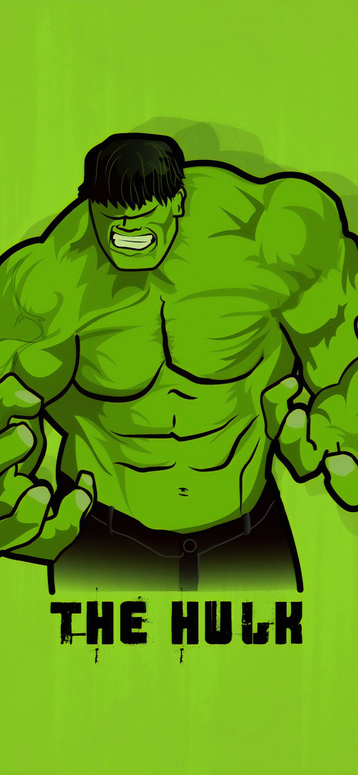 Hulk 4K Minimal Art Wallpapers