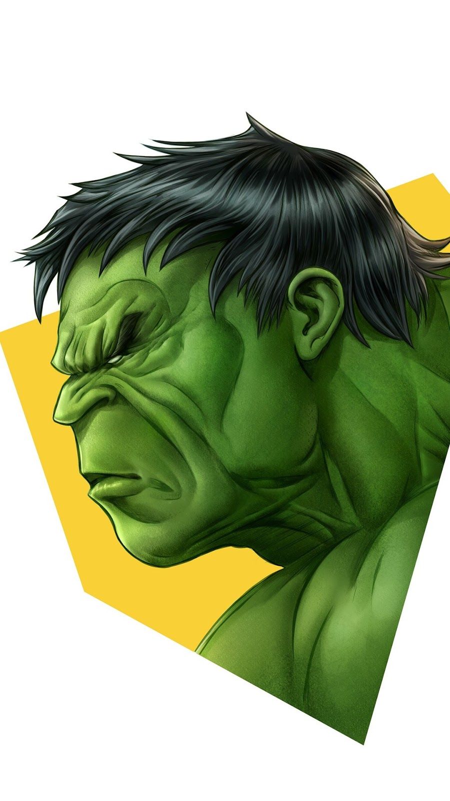 Hulk 4K Minimal Art Wallpapers