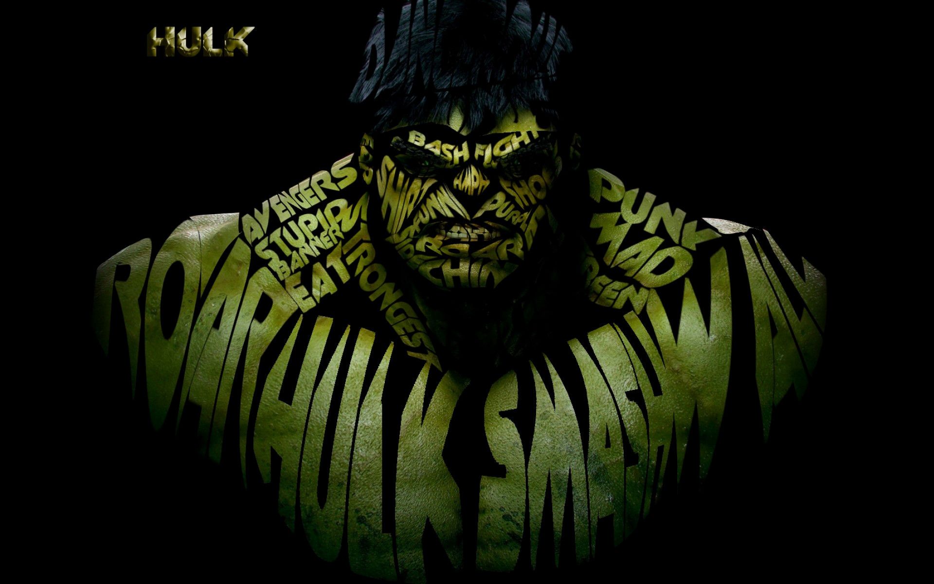 Hulk 4K Minimal Art Wallpapers