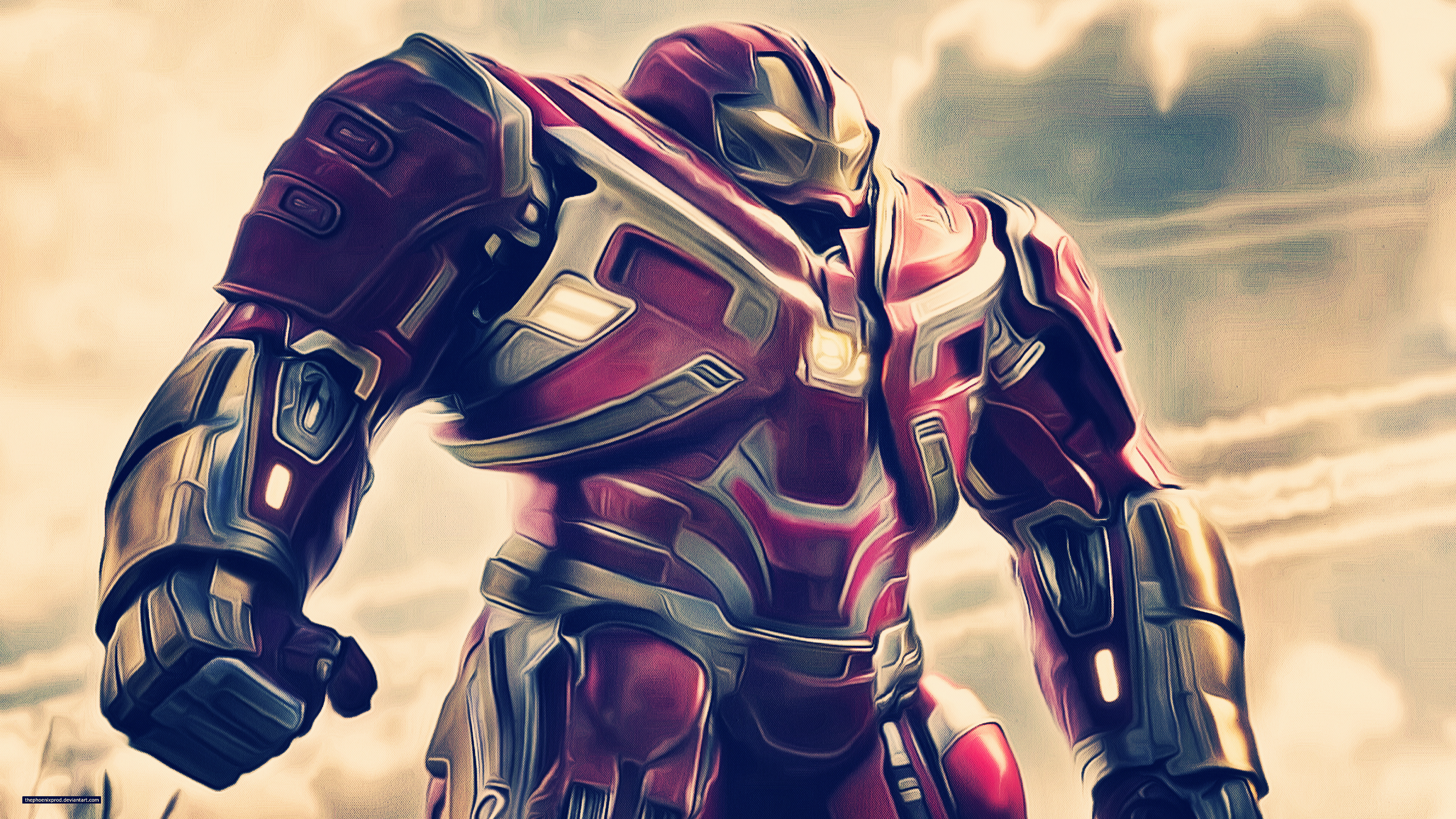 Hulkbuster 4K Minimal Wallpapers