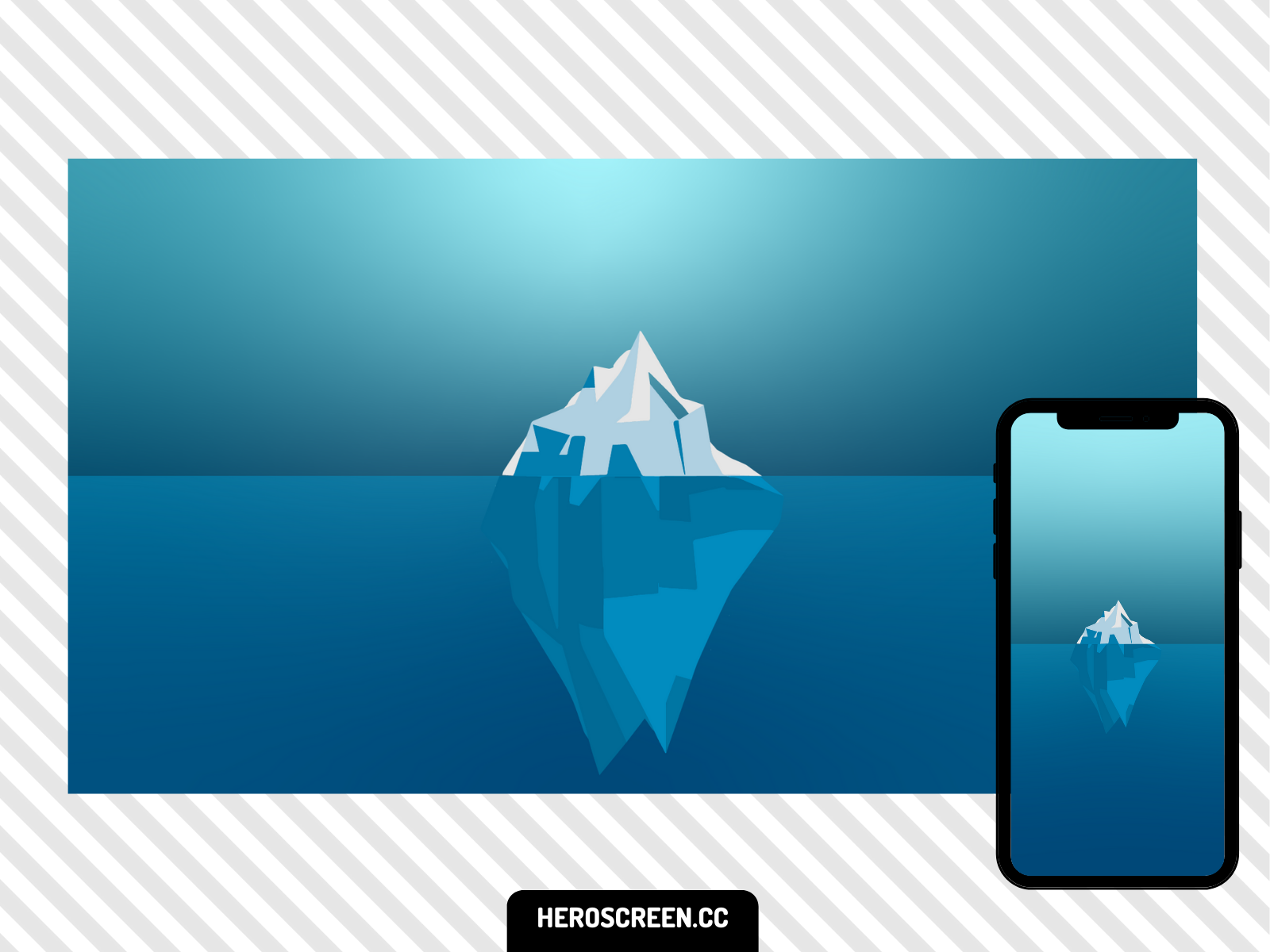 Iceberg Minimalist Wallpapers