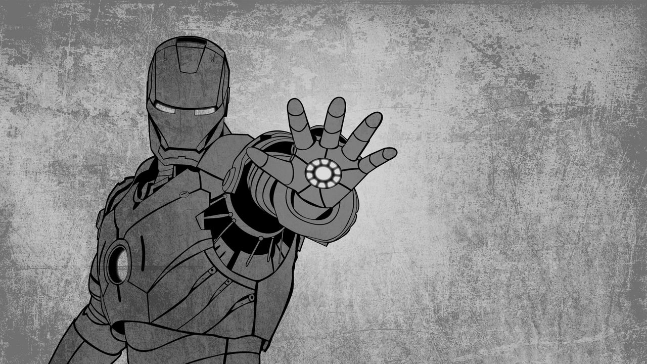 Ironman Flat Minimal Artwork Wallpapers