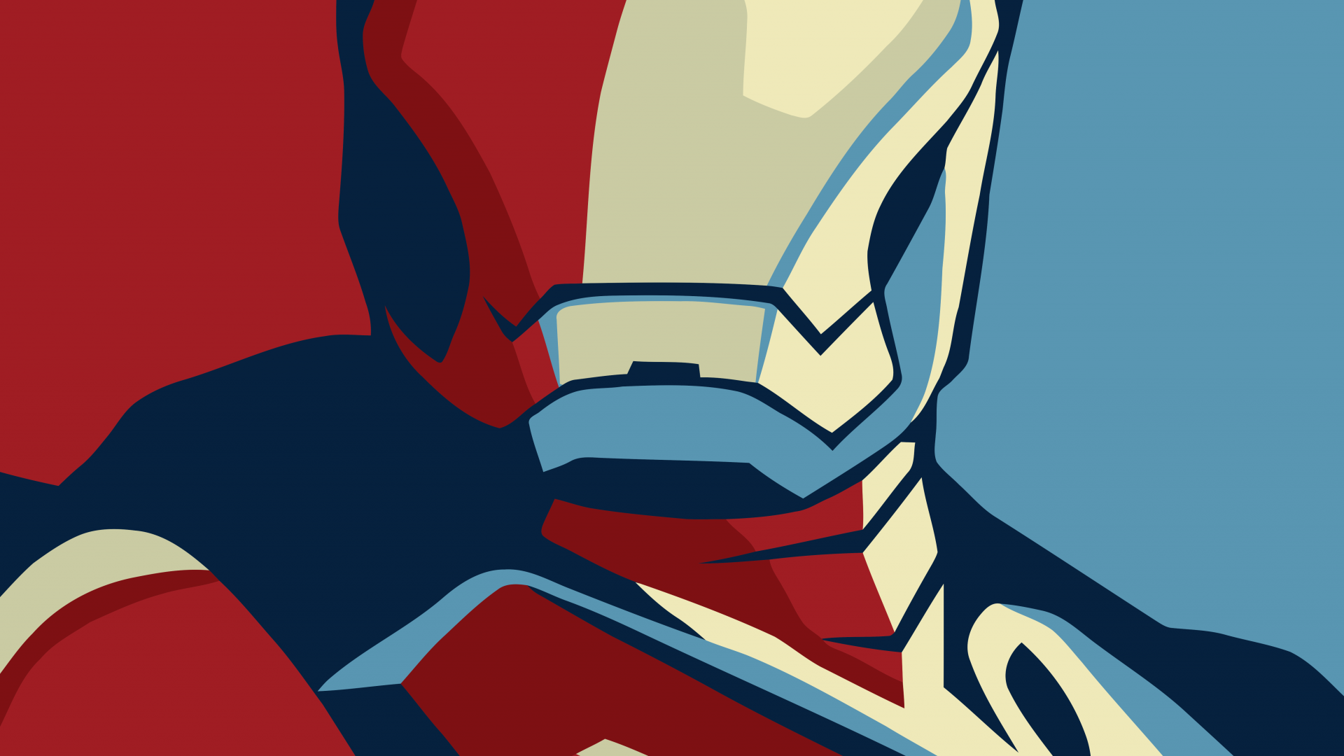 Ironman Flat Minimal Artwork Wallpapers