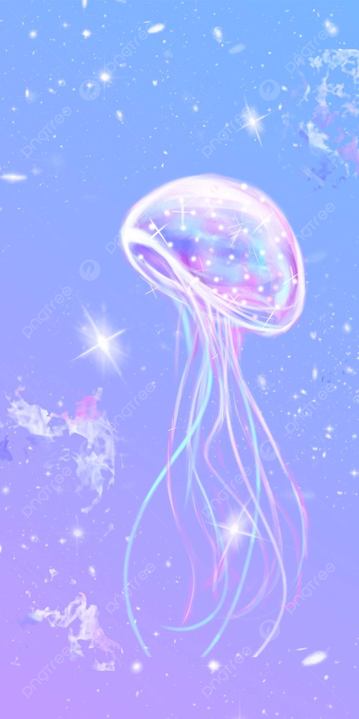 Jellyfish Minimal Art Wallpapers