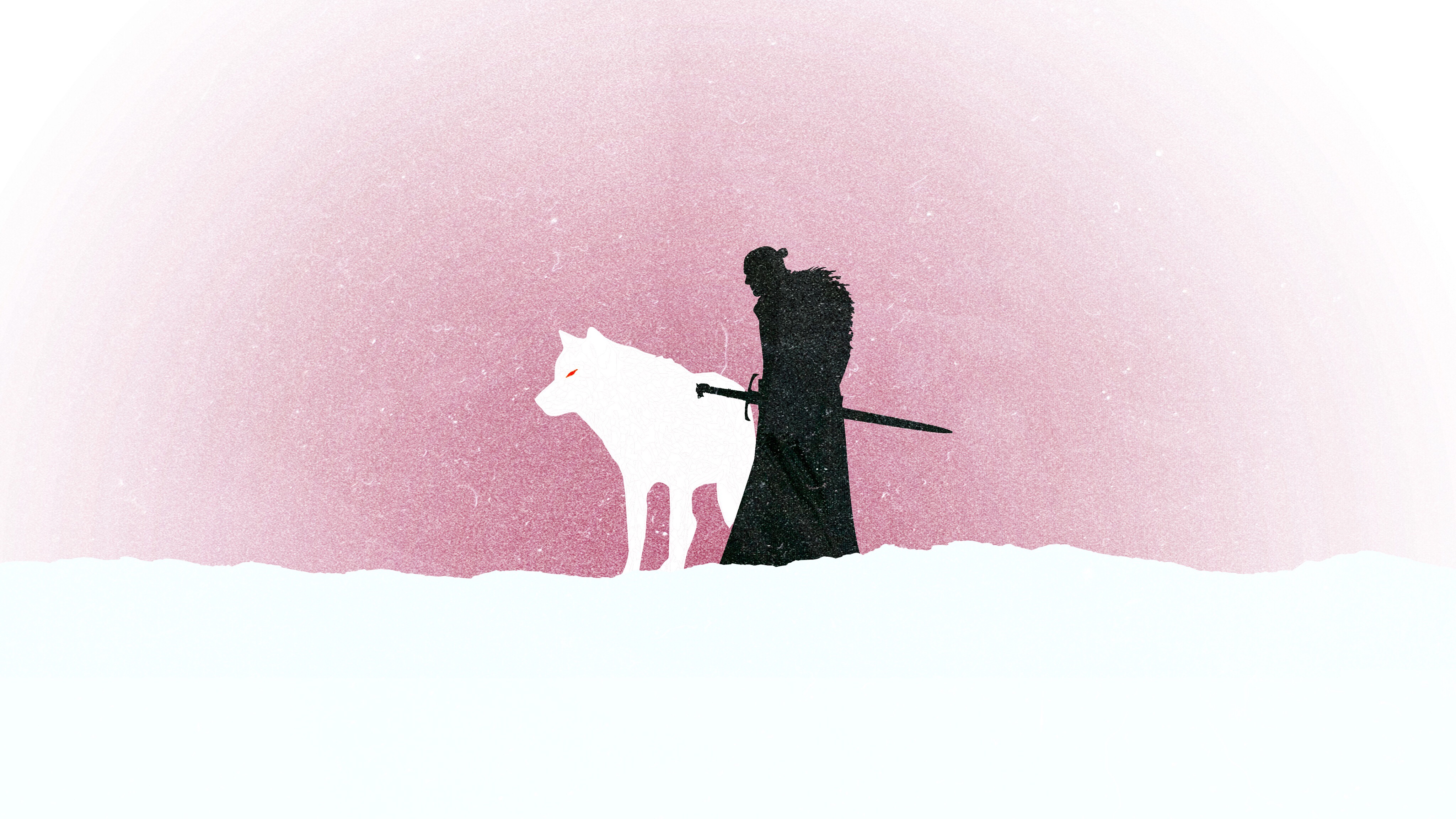 Jon Snow Minimalism Wallpapers