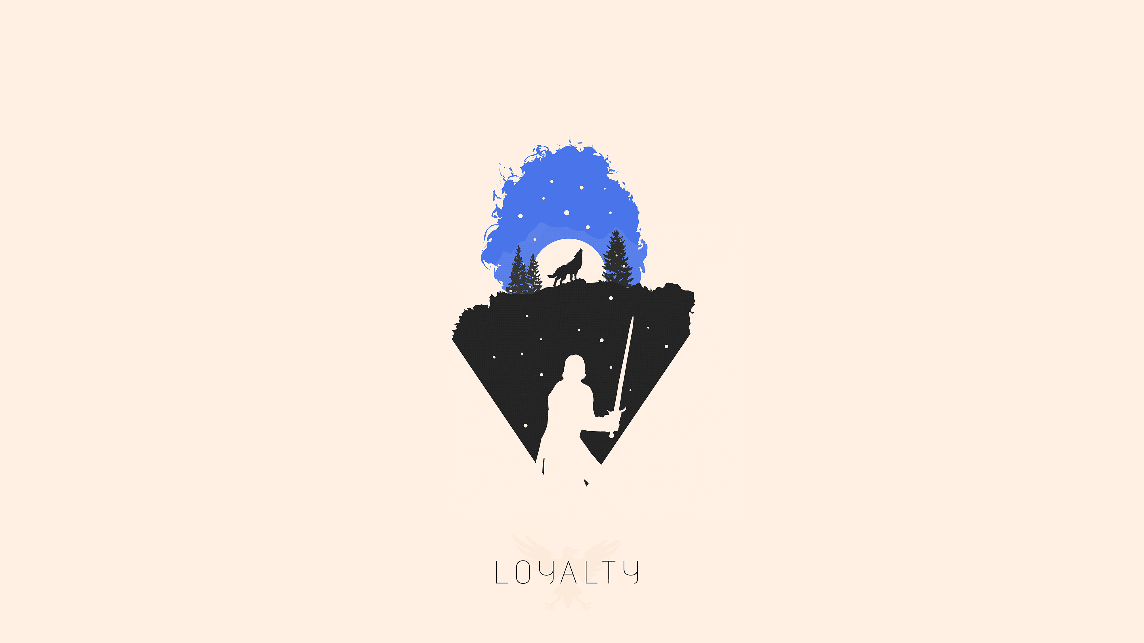 Jon Snow Minimalism Wallpapers