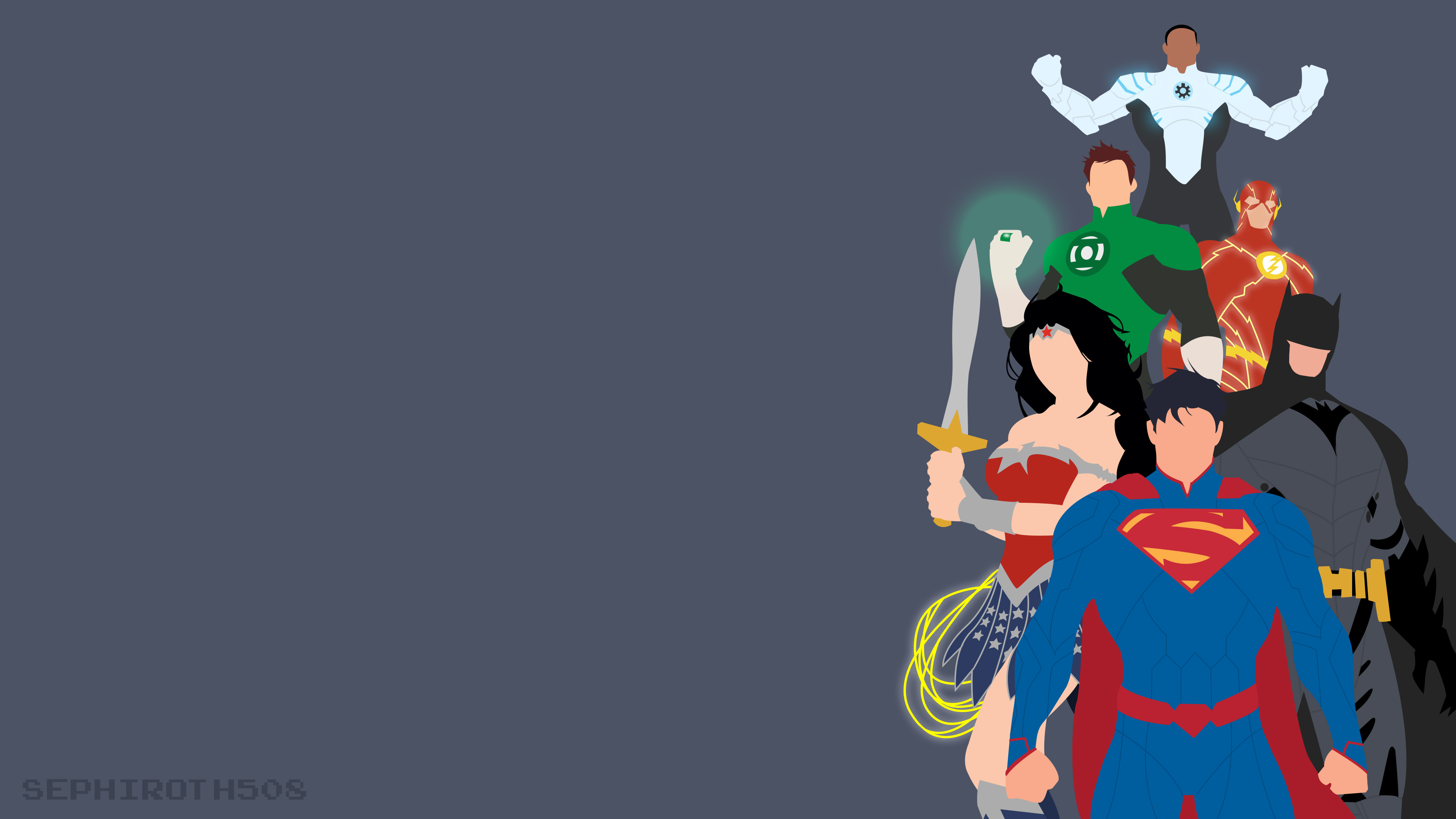 Justice League Minimal Wallpapers