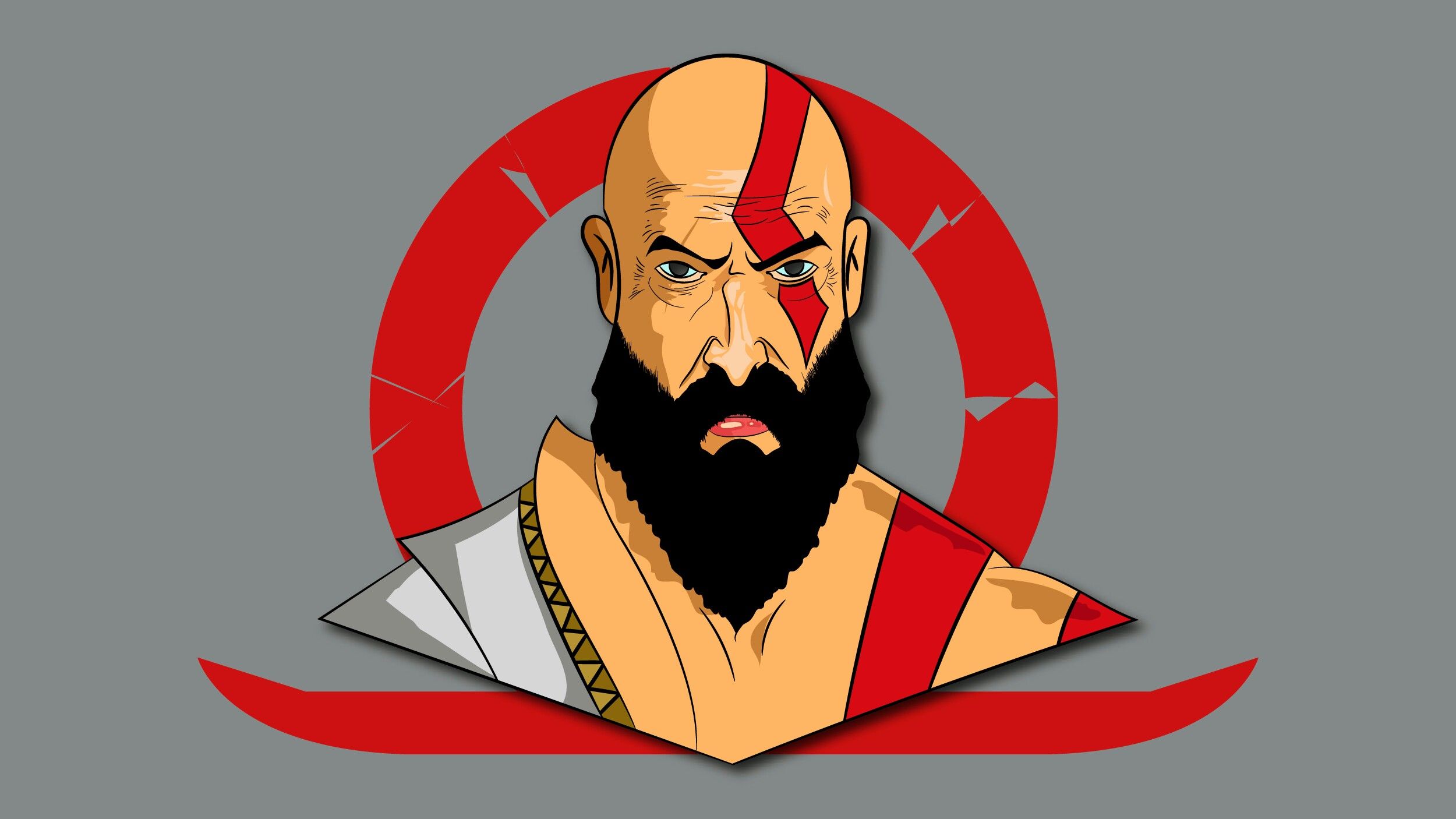 Kratos 10K Vector Art Wallpapers