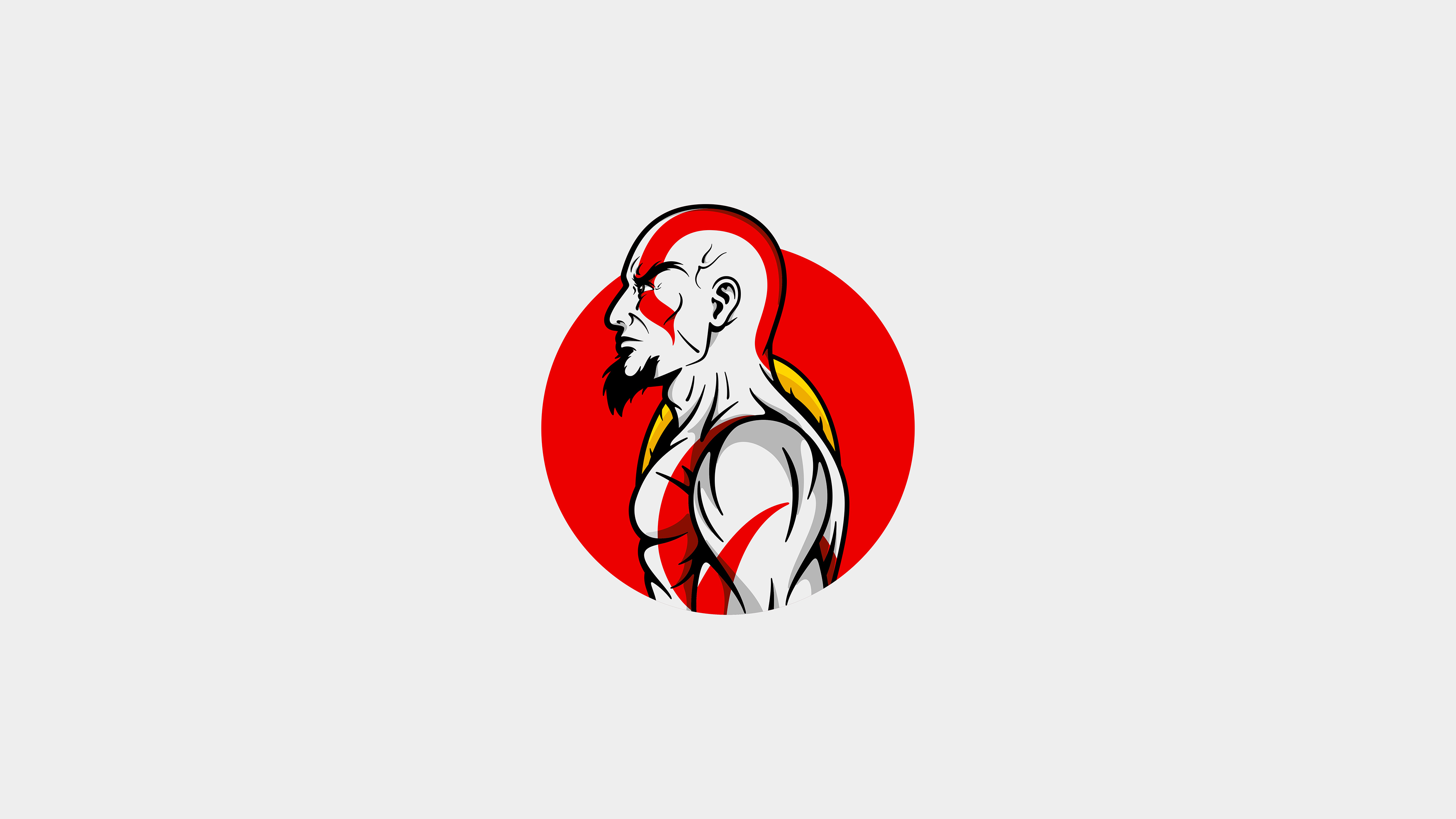 Kratos 10K Vector Art Wallpapers