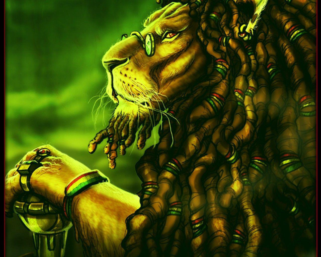 Lion Smoking Digital Art Wallpapers