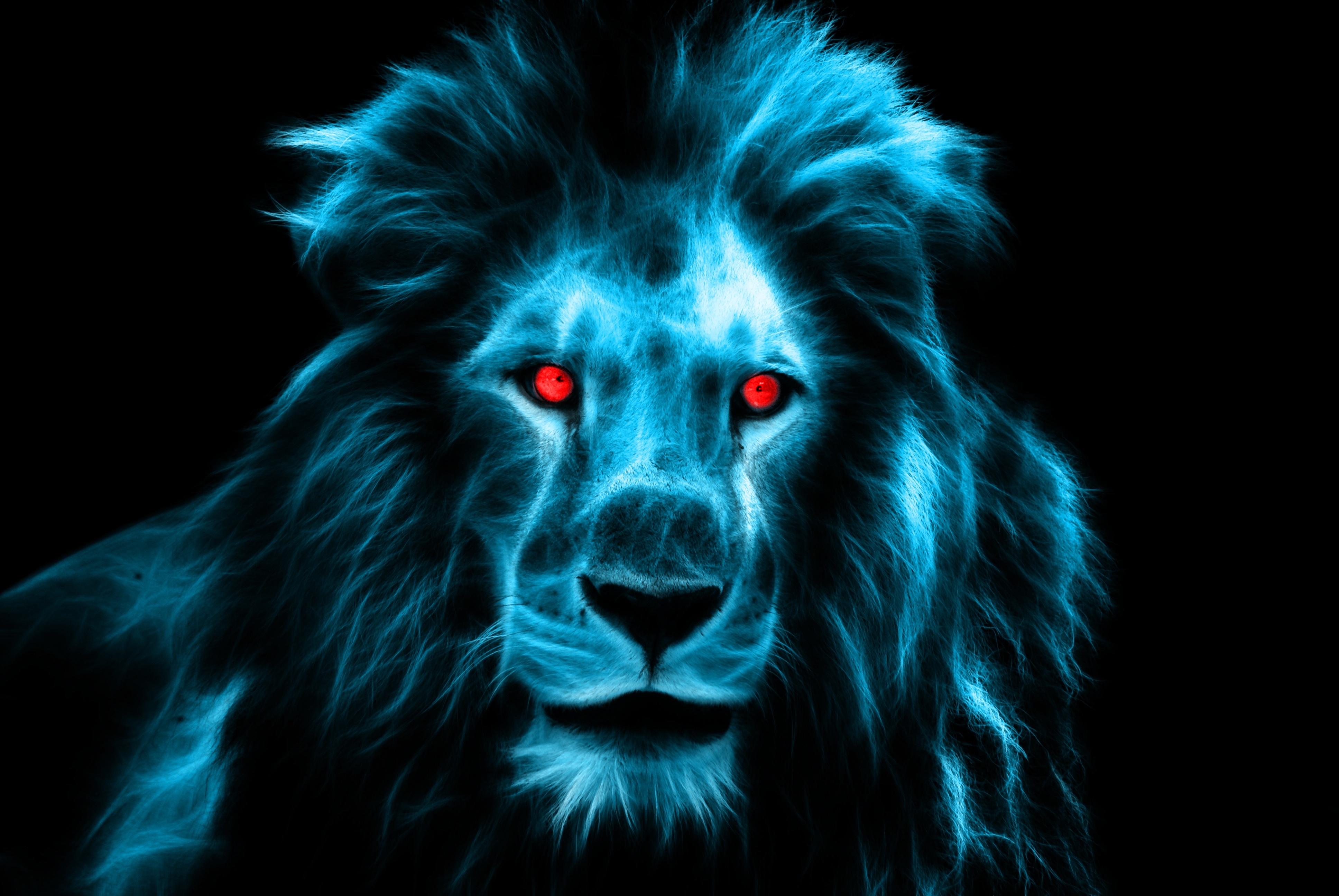 Lion Smoking Digital Art Wallpapers