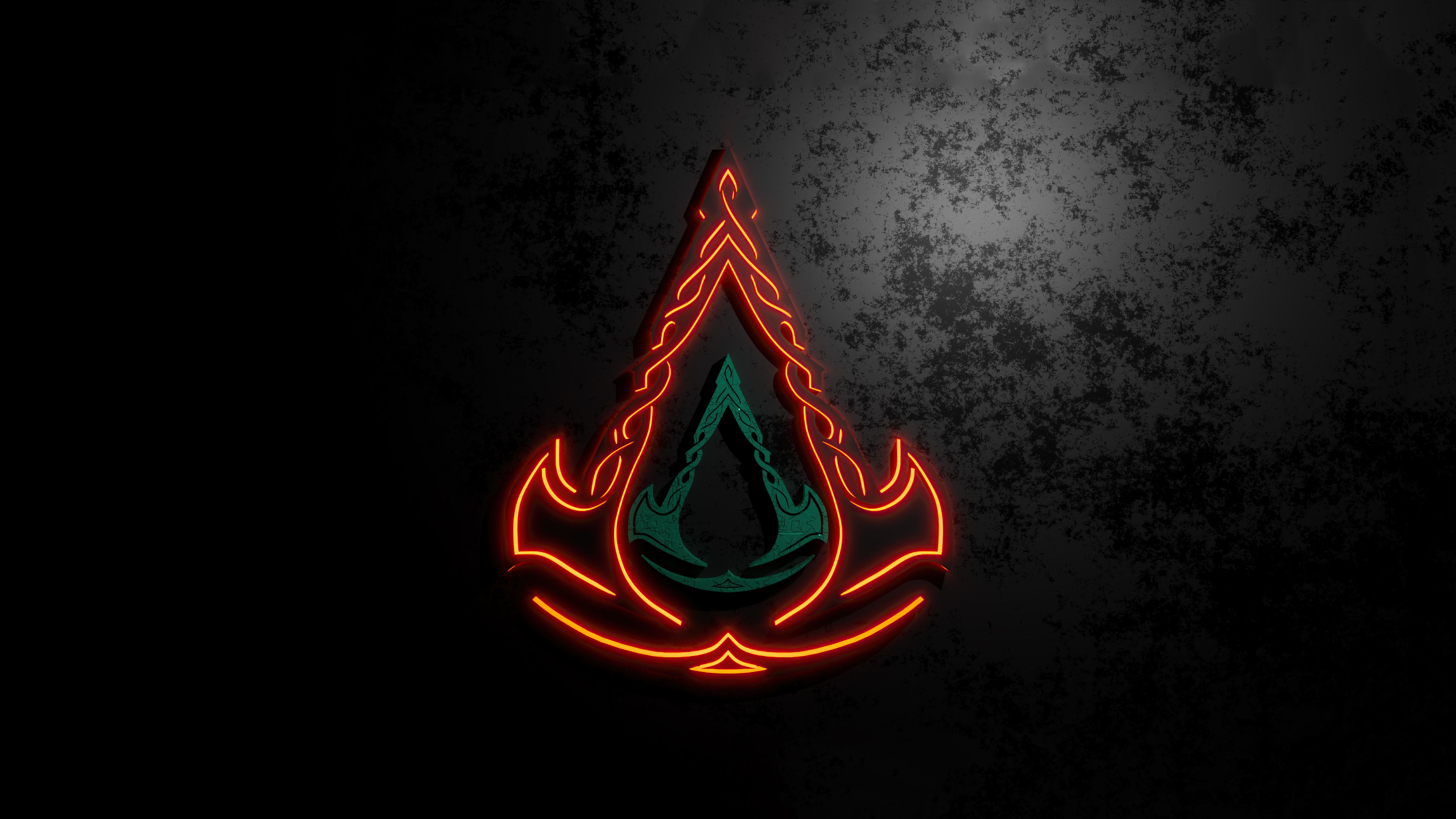 Logo Assassins Creed Valhalla 4K Wallpapers