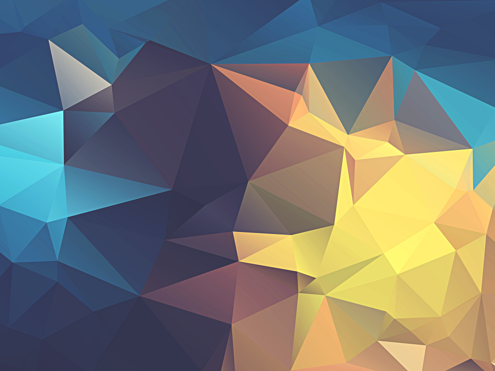 Low Poly Blue Geometry Artwork Wallpapers