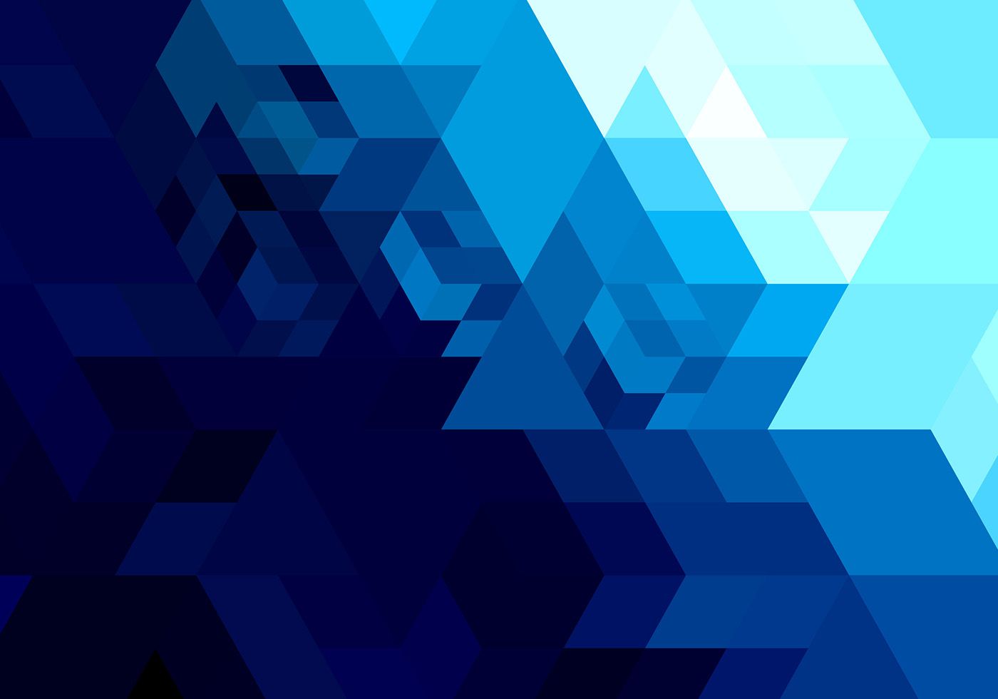 Low Poly Blue Geometry Artwork Wallpapers