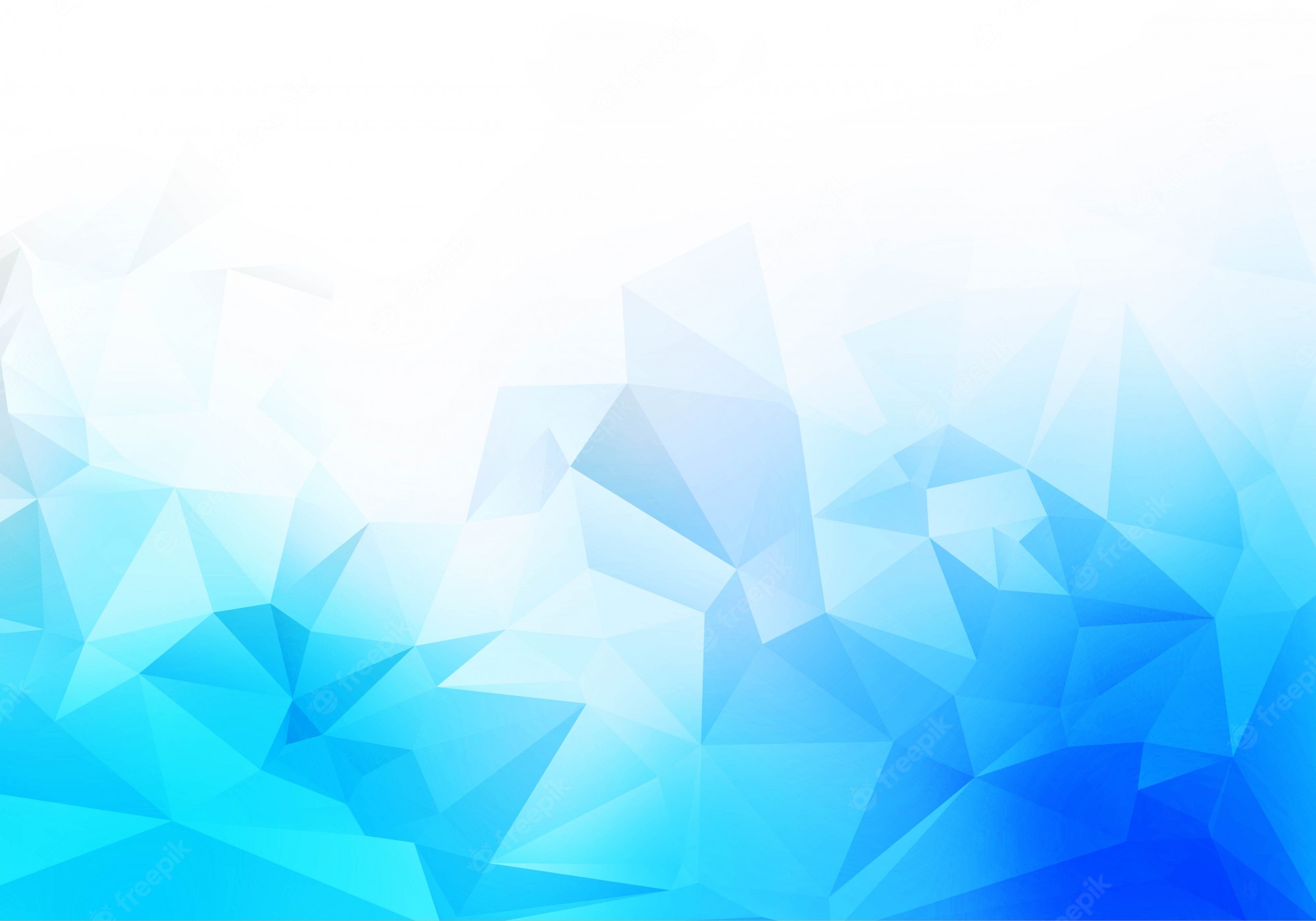 Low Poly Blue Geometry Artwork Wallpapers