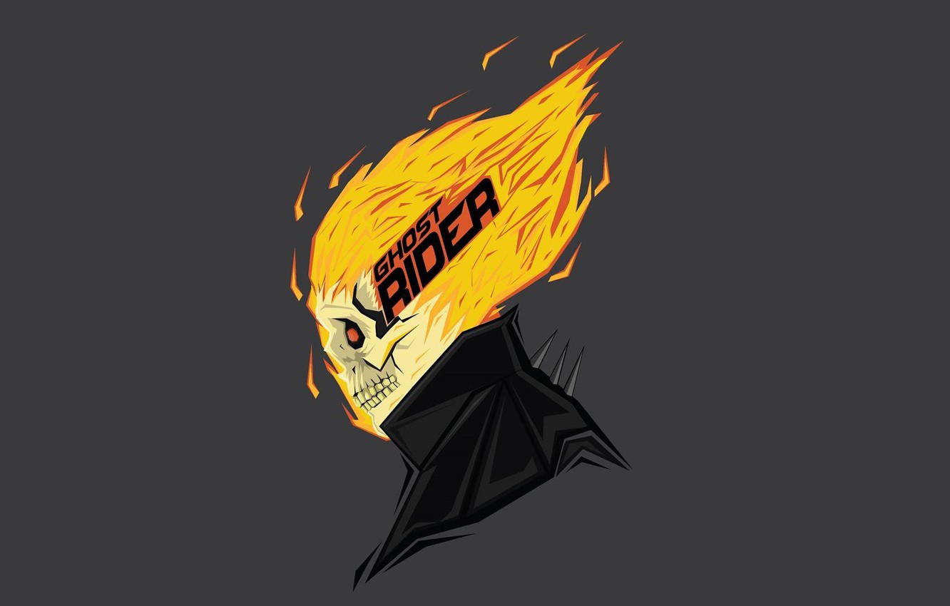 Marvel Ghost Rider Minimalist Wallpapers