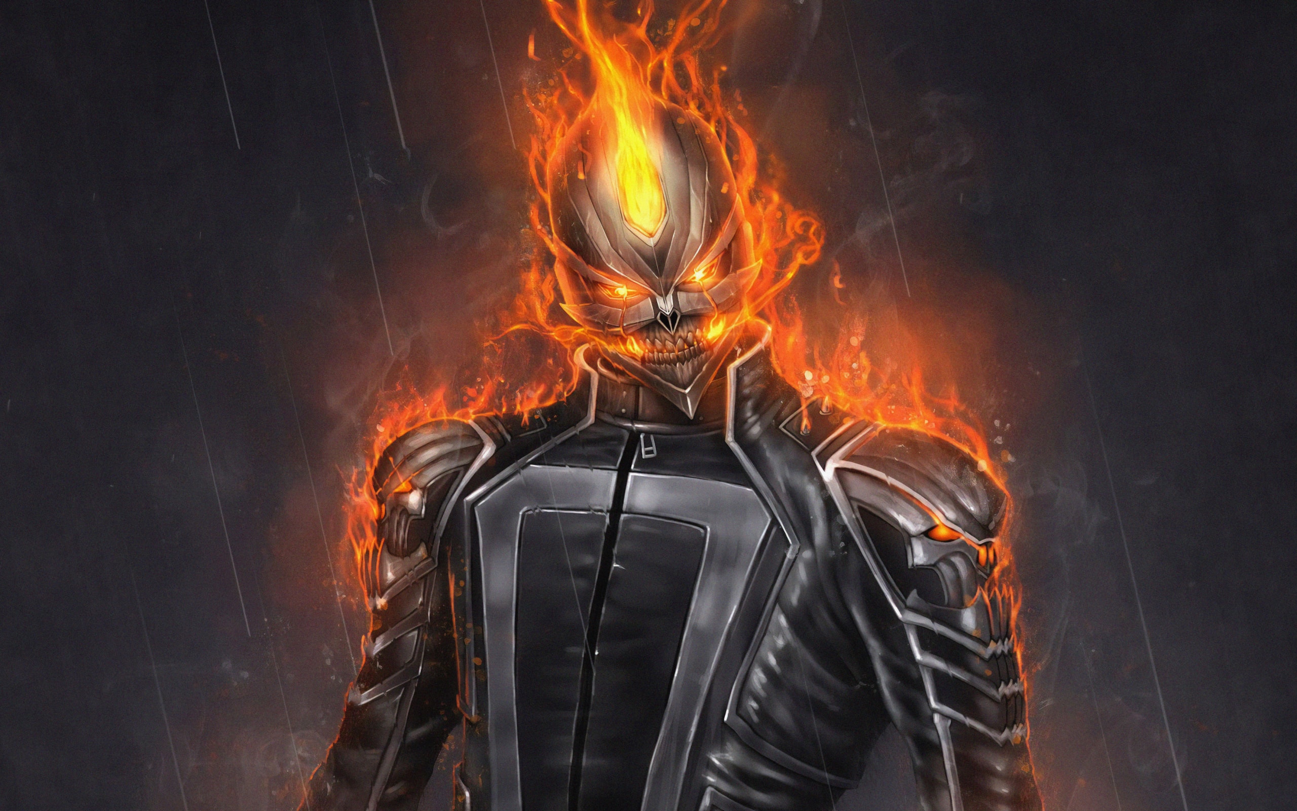 Marvel Ghost Rider Minimalist Wallpapers