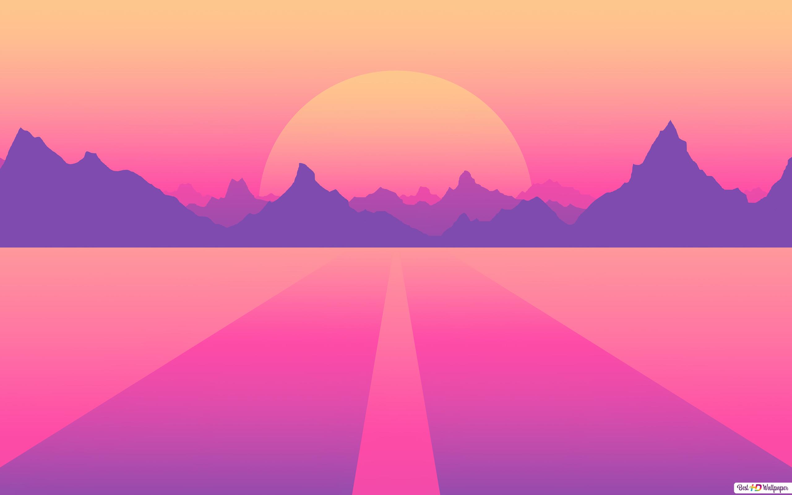 Minimal Artistic Desert Sunset Wallpapers