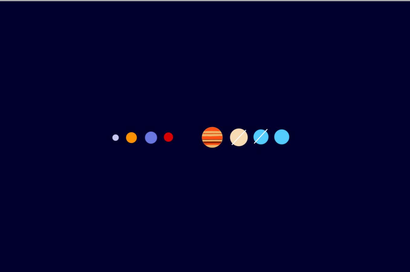 Minimal Colourful Solar System Wallpapers