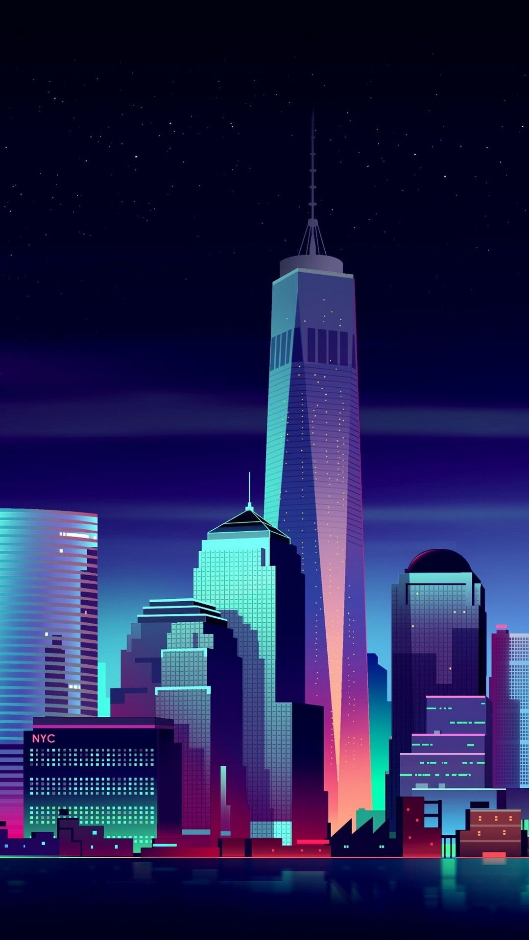 Minimal Digital Cityscape Wallpapers