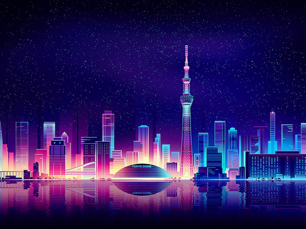 Minimal Digital Cityscape Wallpapers