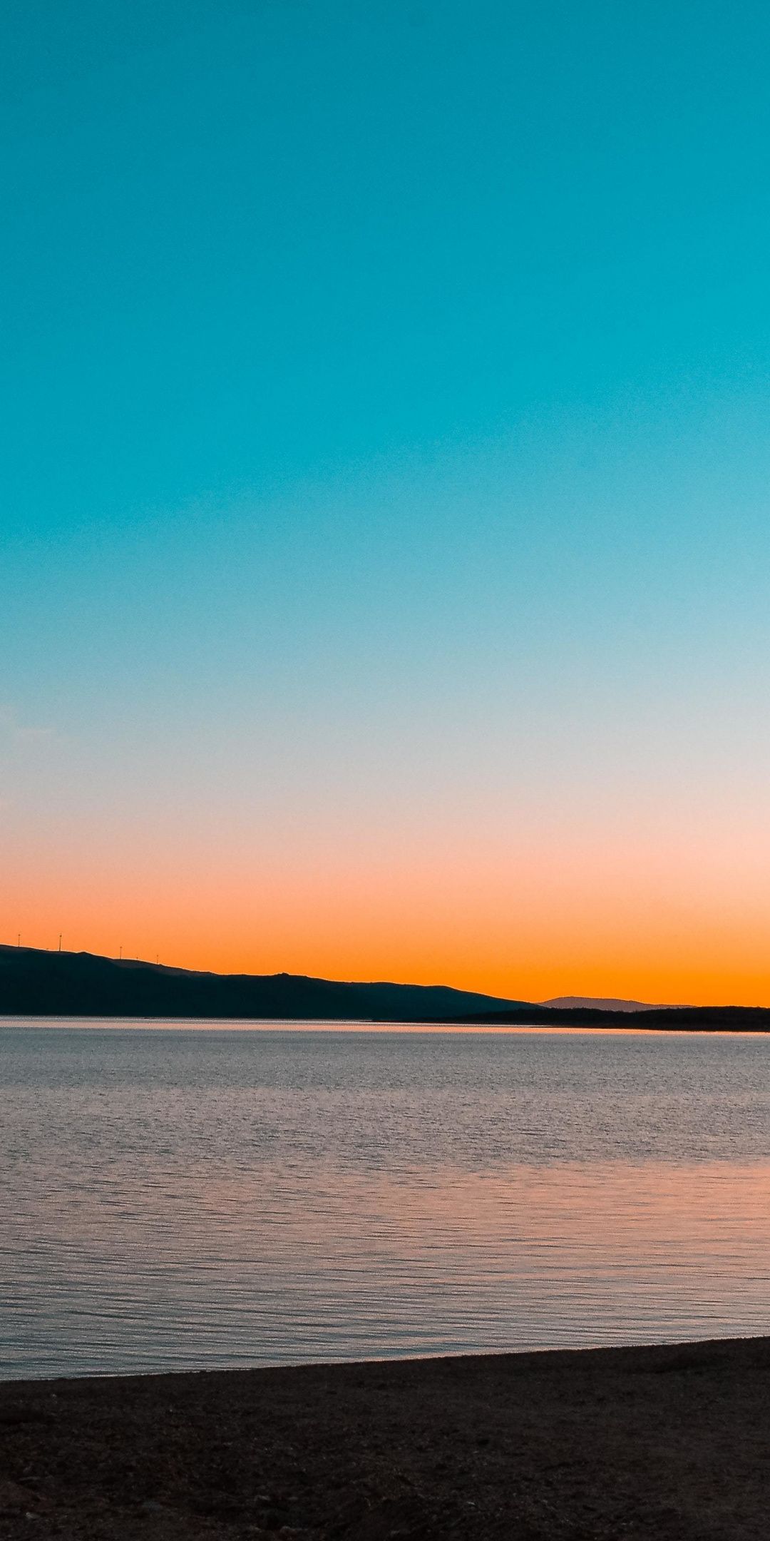 Minimal Lake Sunset Wallpapers