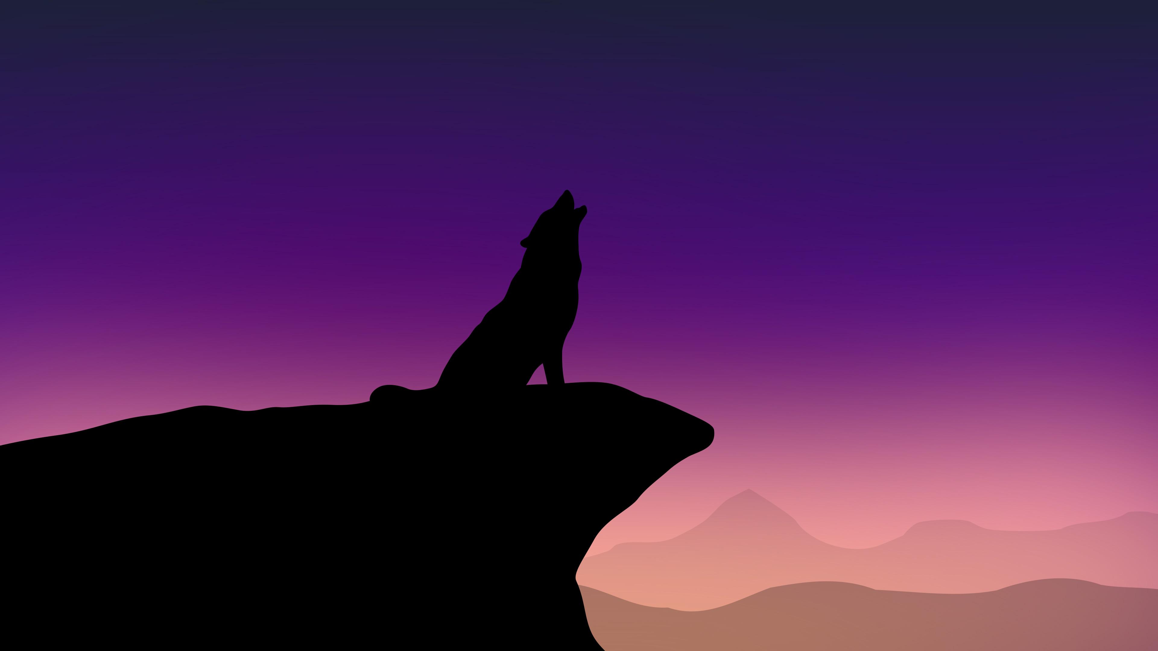 Minimal Wolf Wallpapers