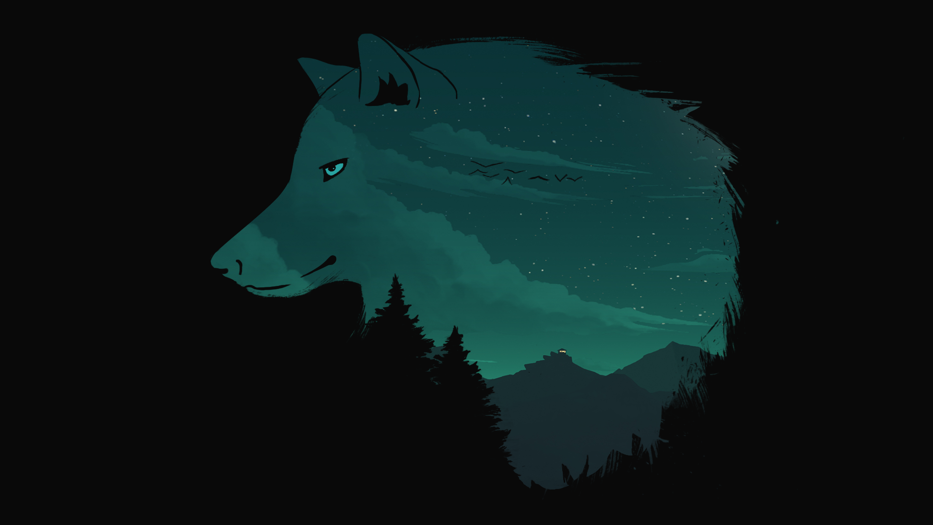 Minimal Wolf Wallpapers